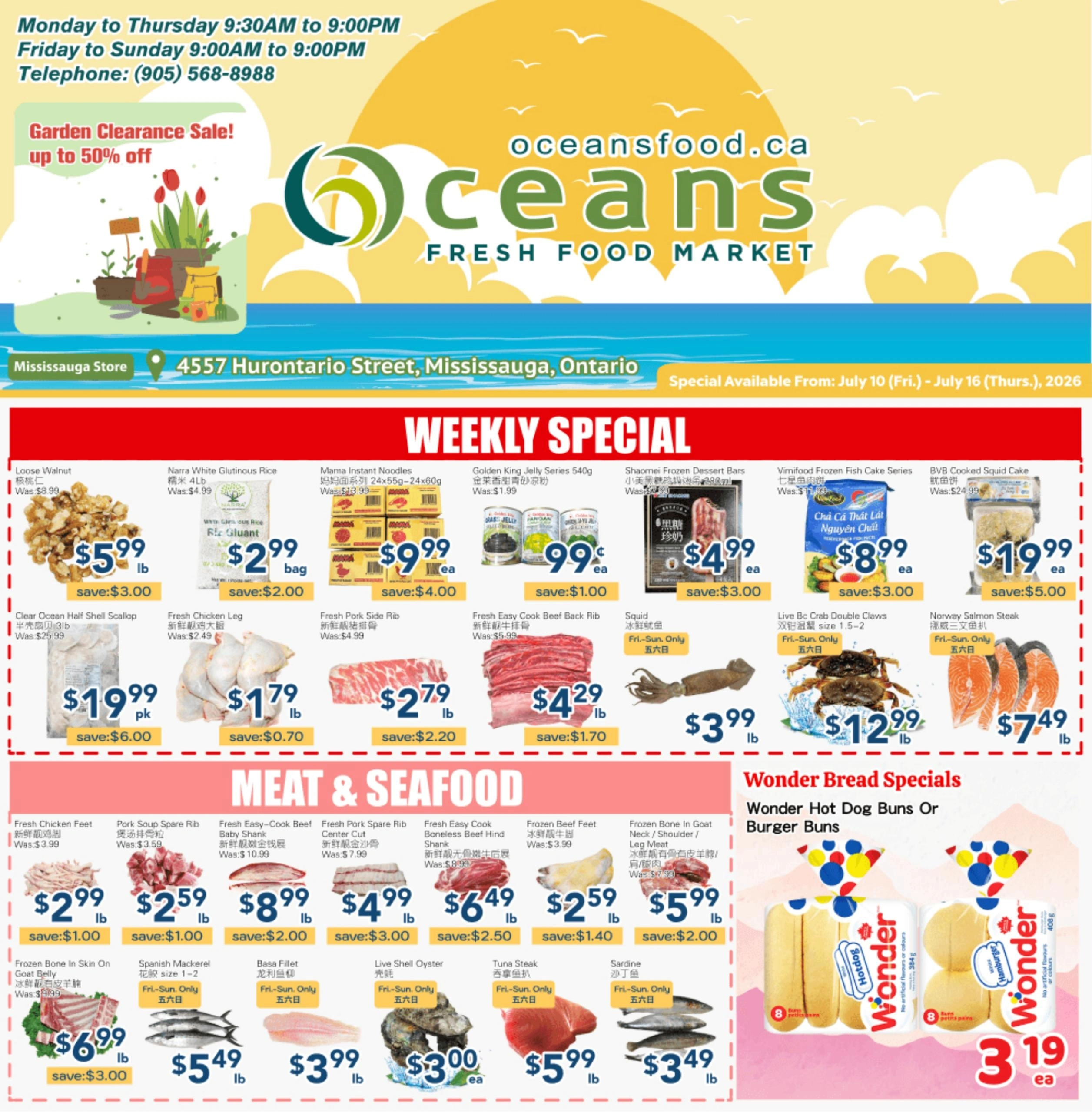 Oceans Fresh Food Market flyer page 1
