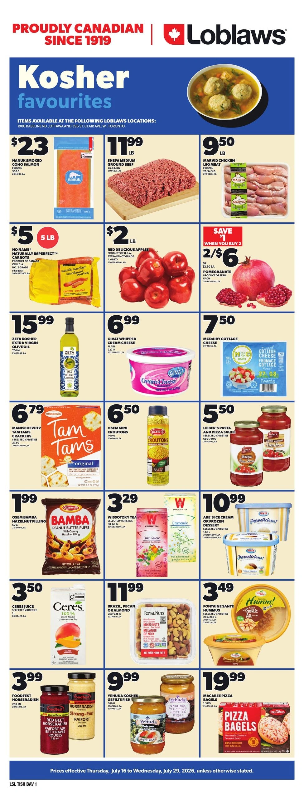 Loblaws flyer page 1