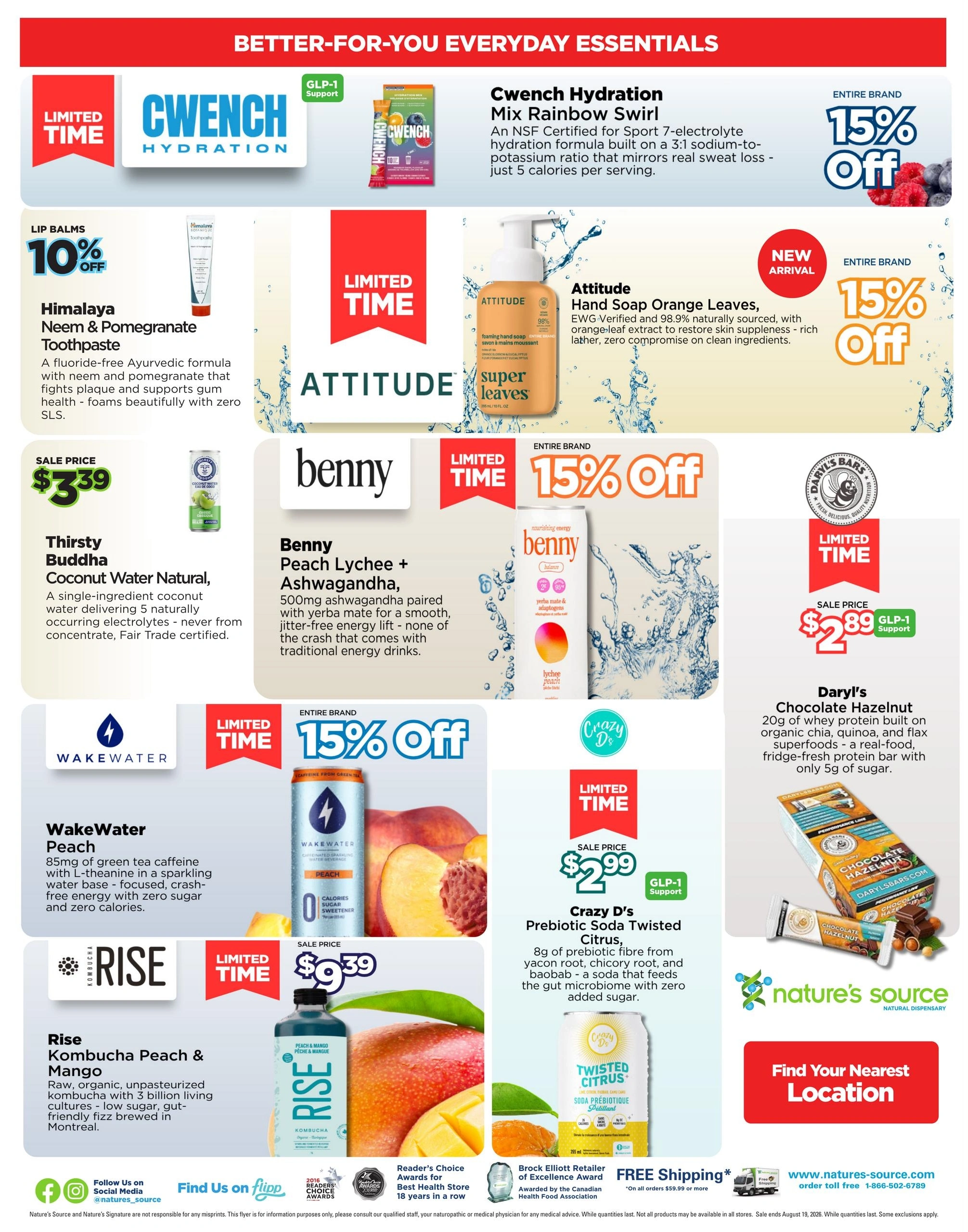Nature's Source and Nature's Signature flyer page 4