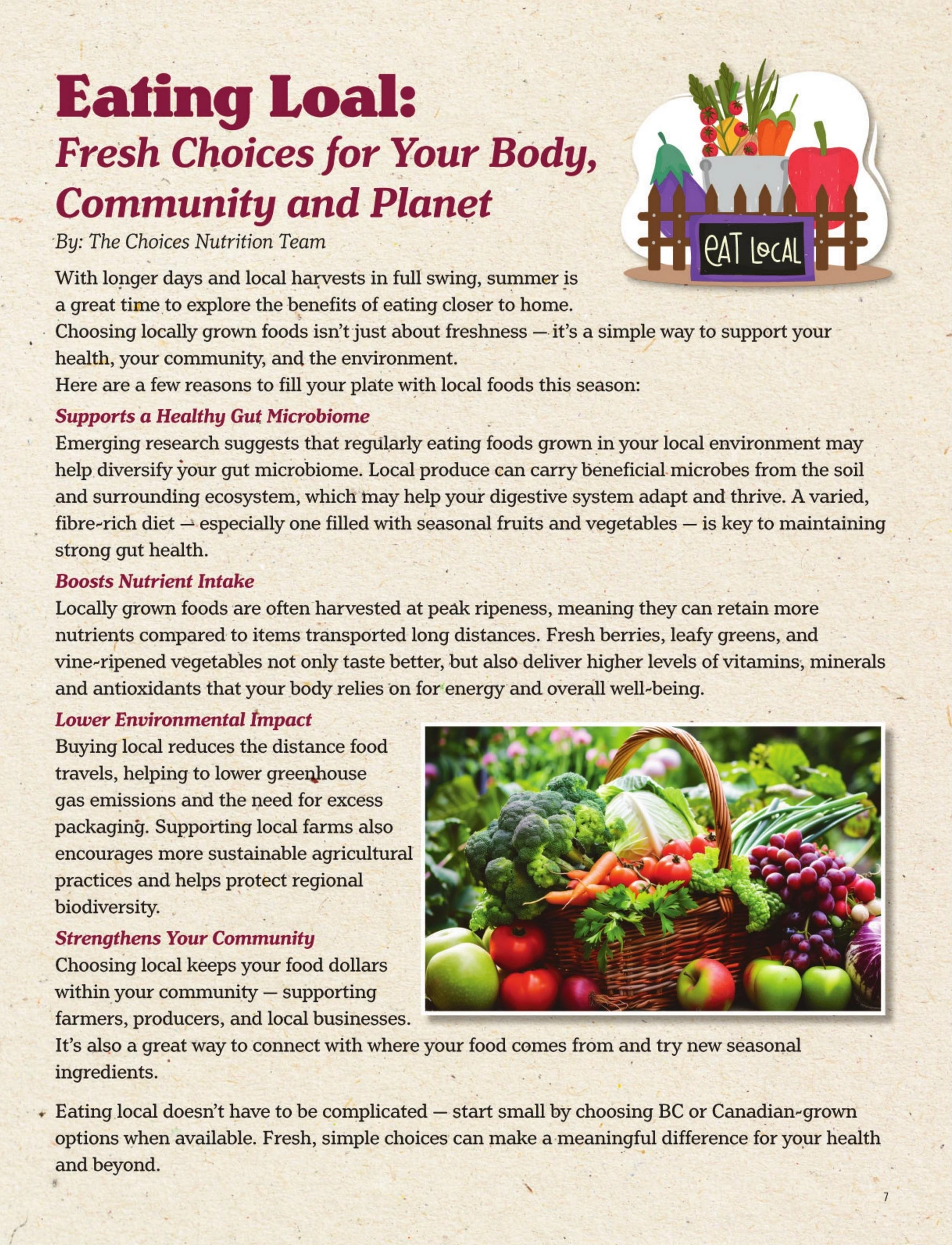Choices Markets flyer page 7