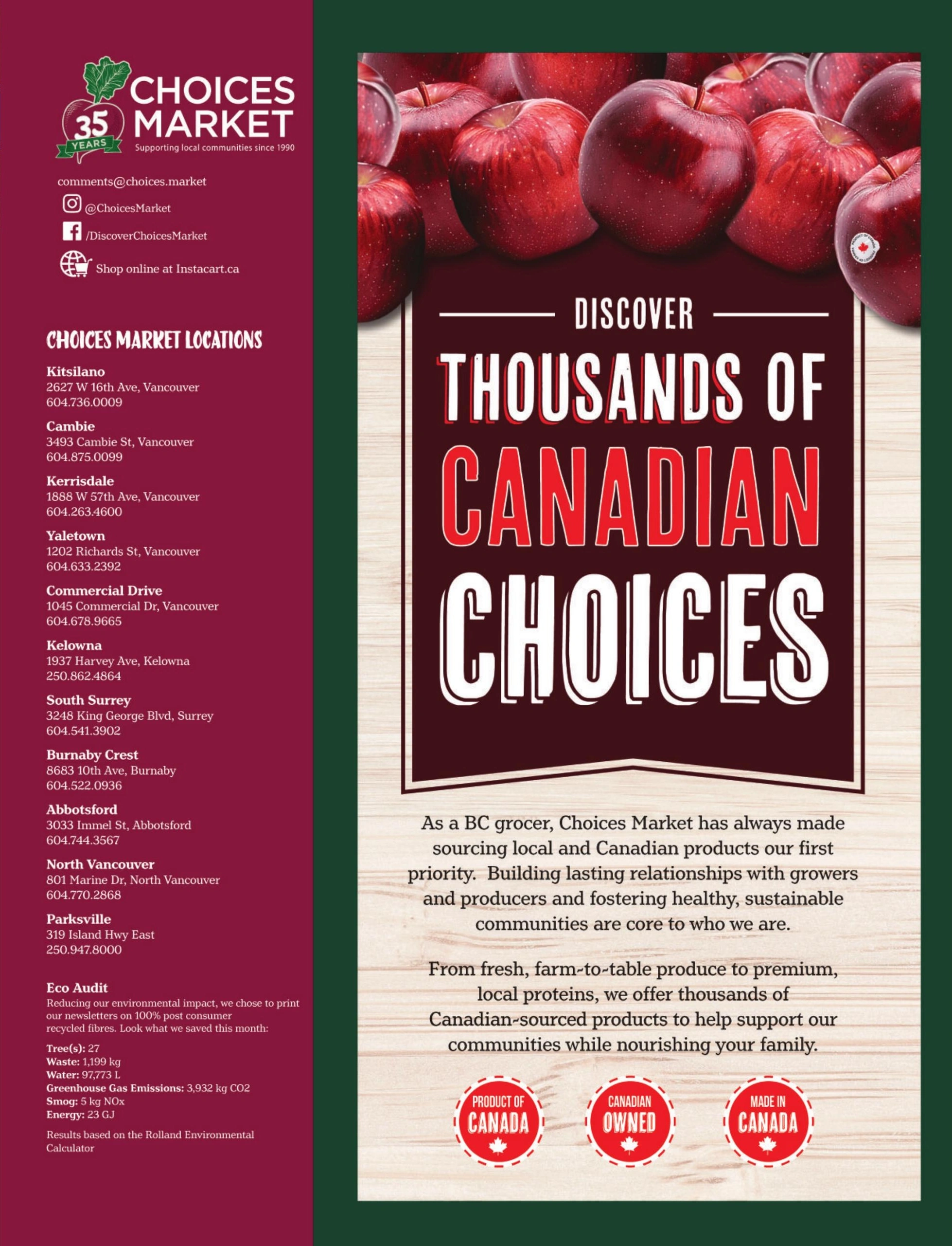 Choices Markets flyer page 16