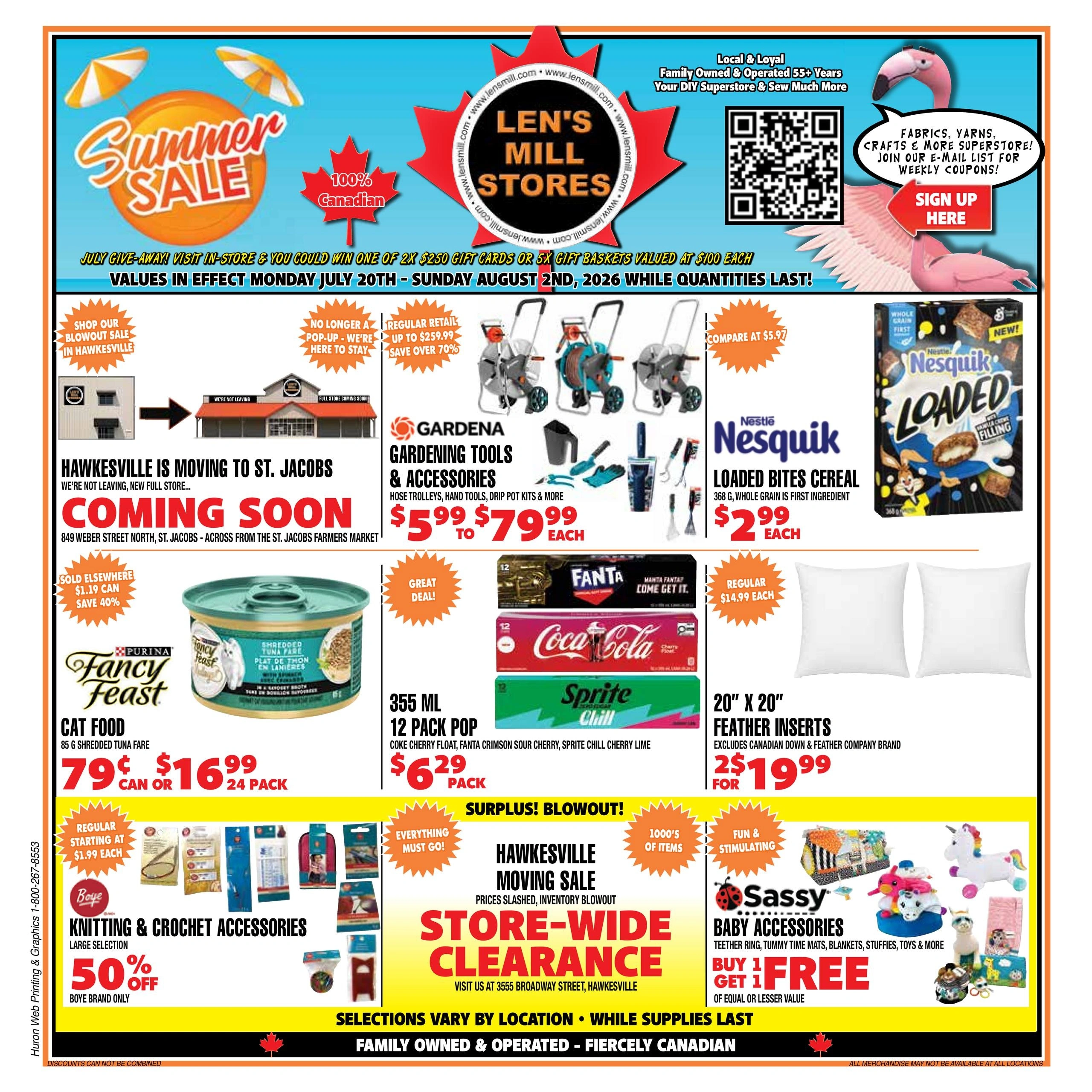 Len's Mill Store flyer page 1