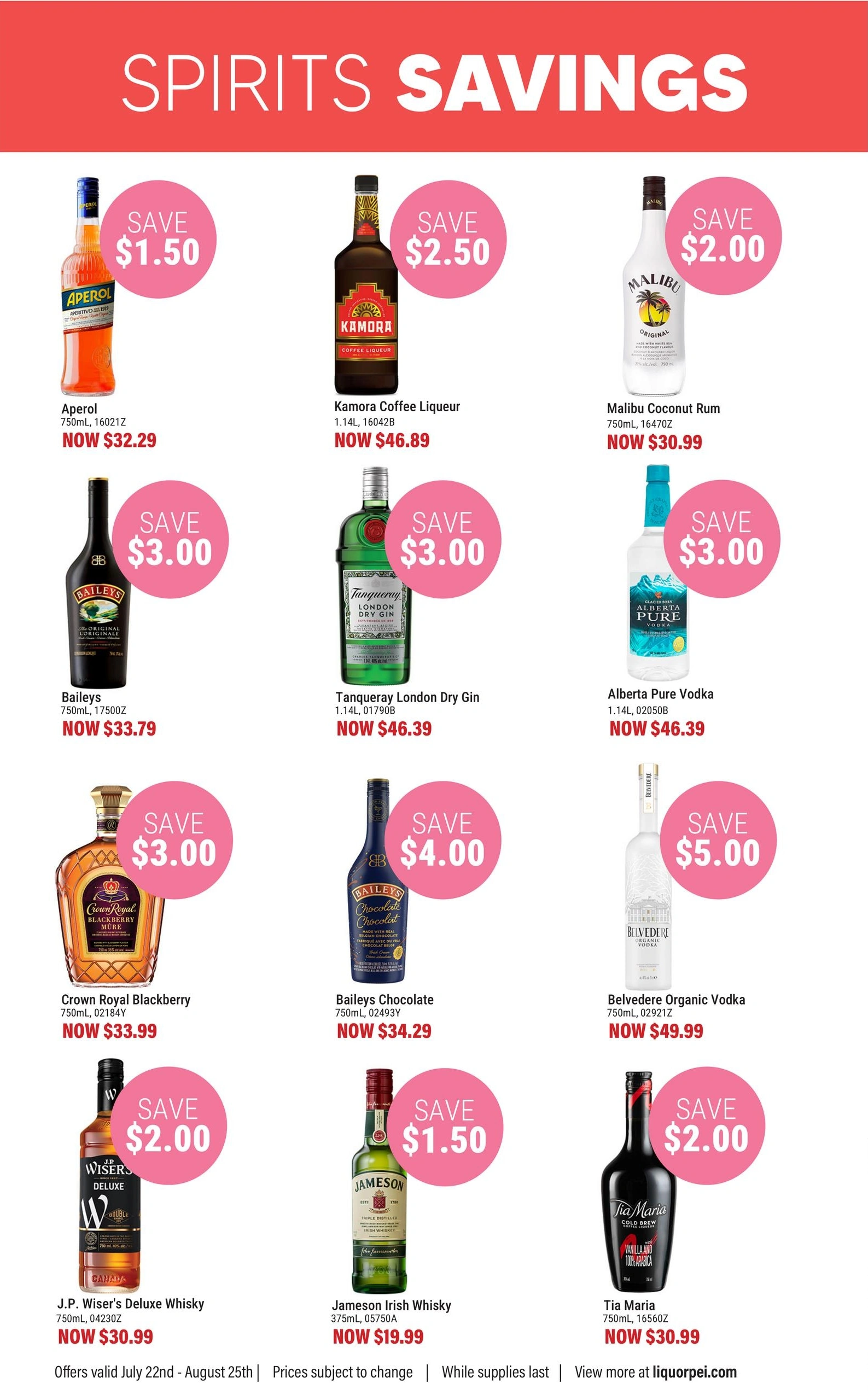 PEI Liquor flyer page 3