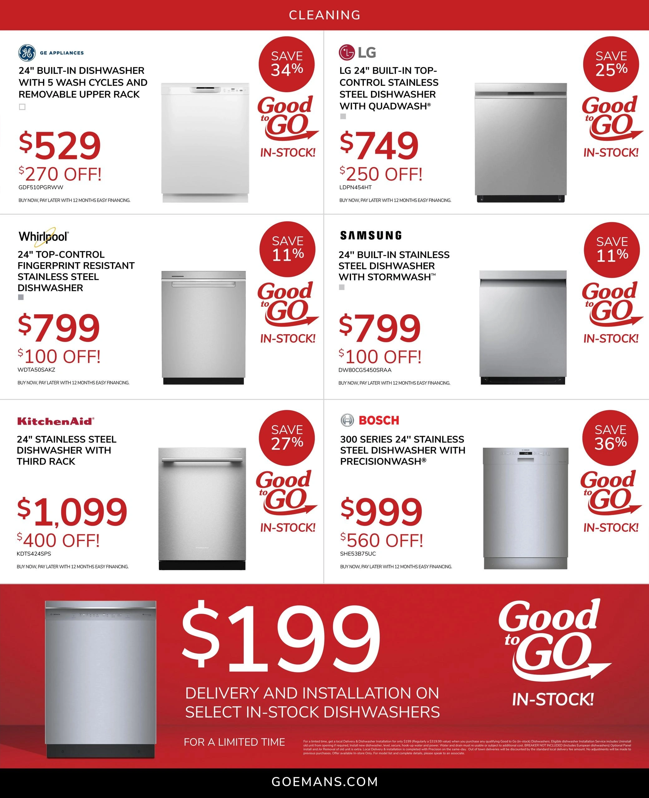 Goemans Appliances flyer page 4