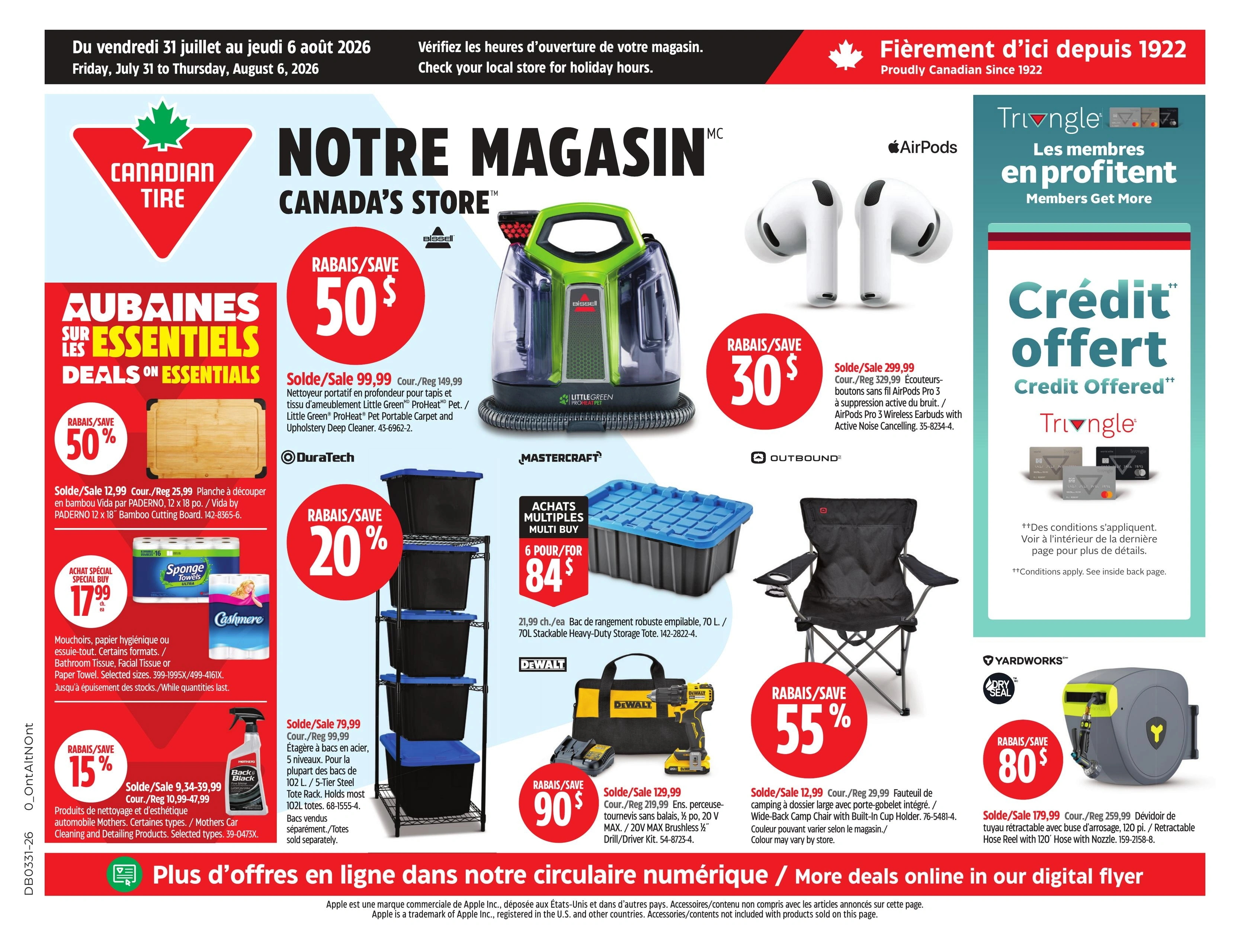 Canadian Tire flyer page 1