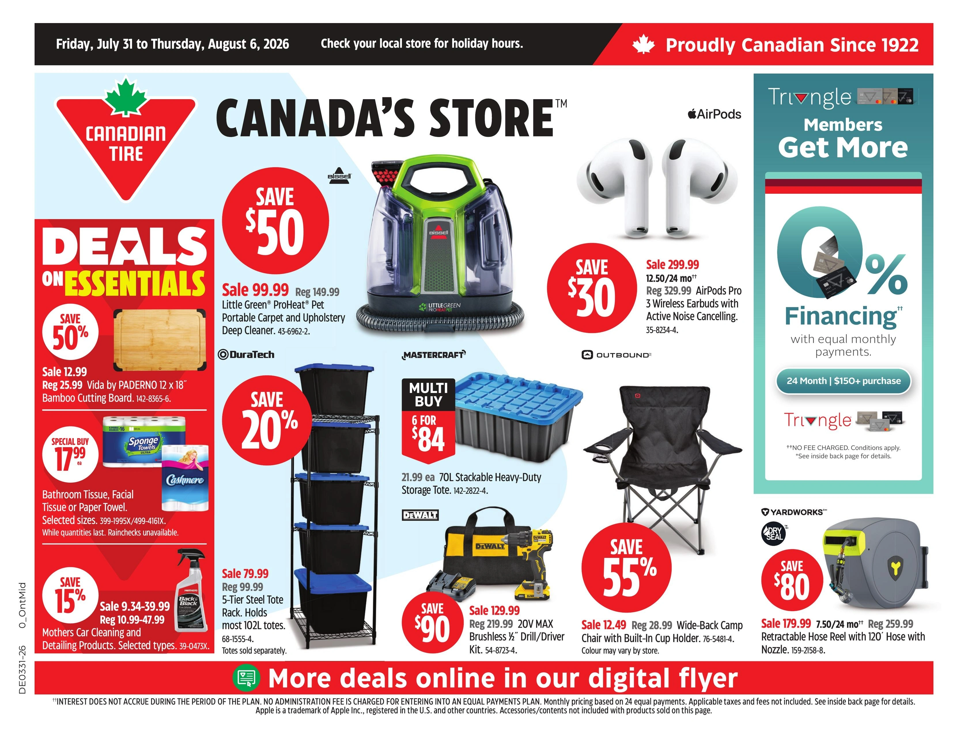 Canadian Tire flyer page 1