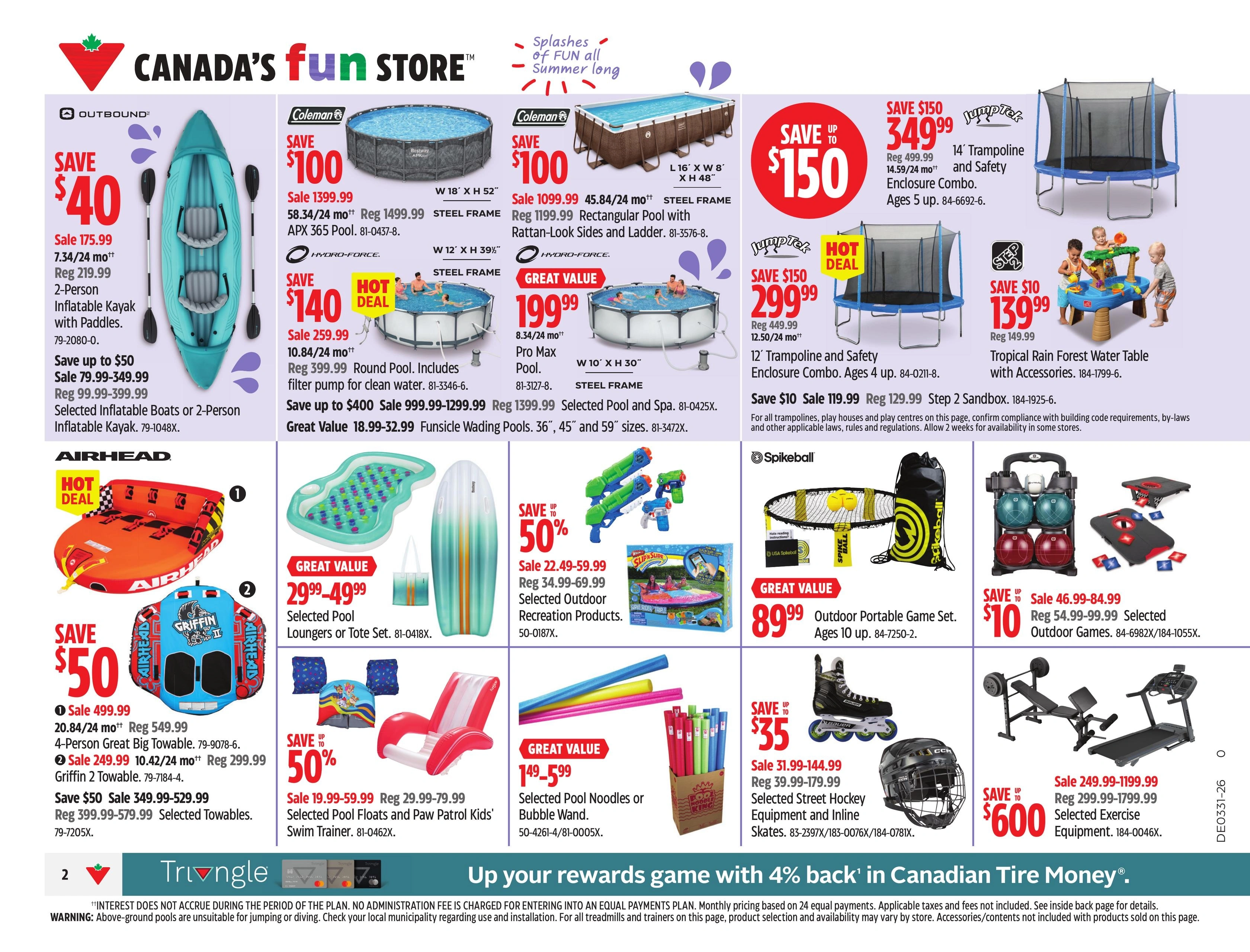 Canadian Tire flyer page 2