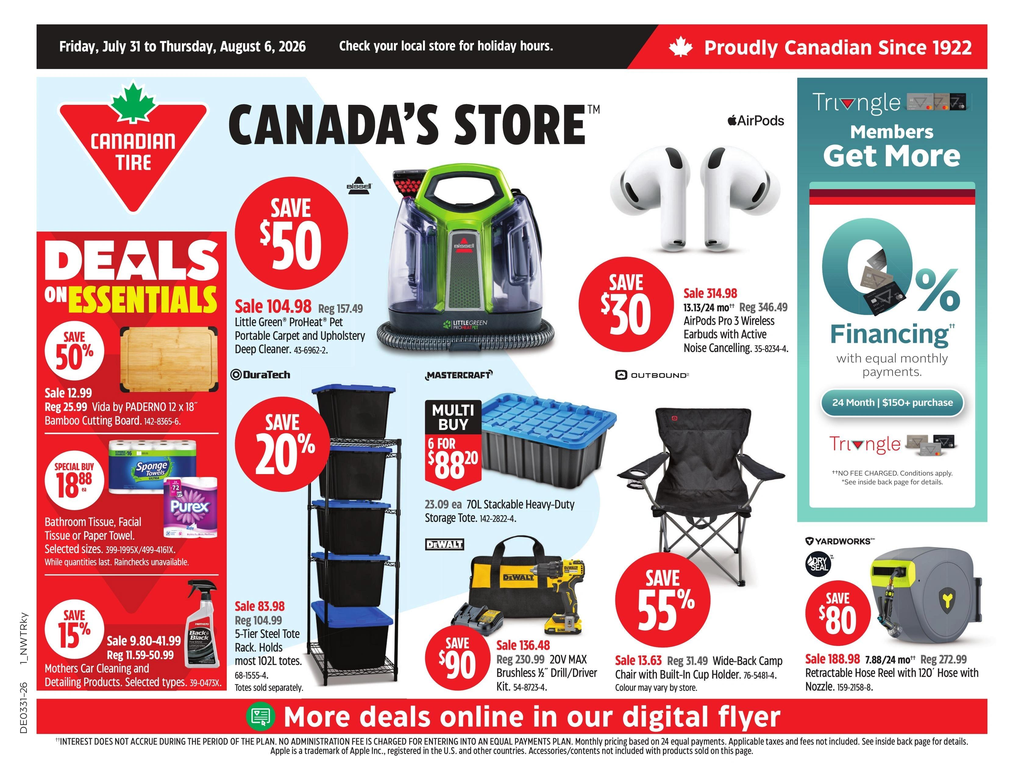 Canadian Tire flyer page 1