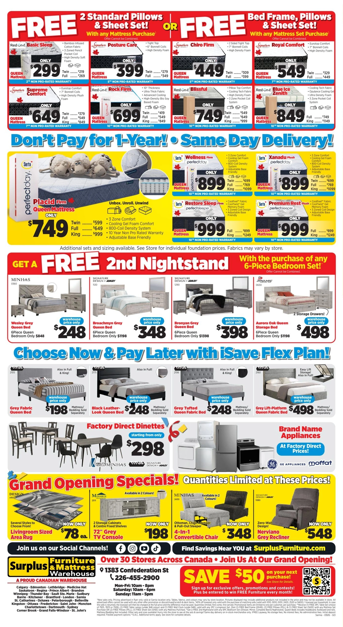 Surplus Furniture & Mattress Warehouse flyer page 2