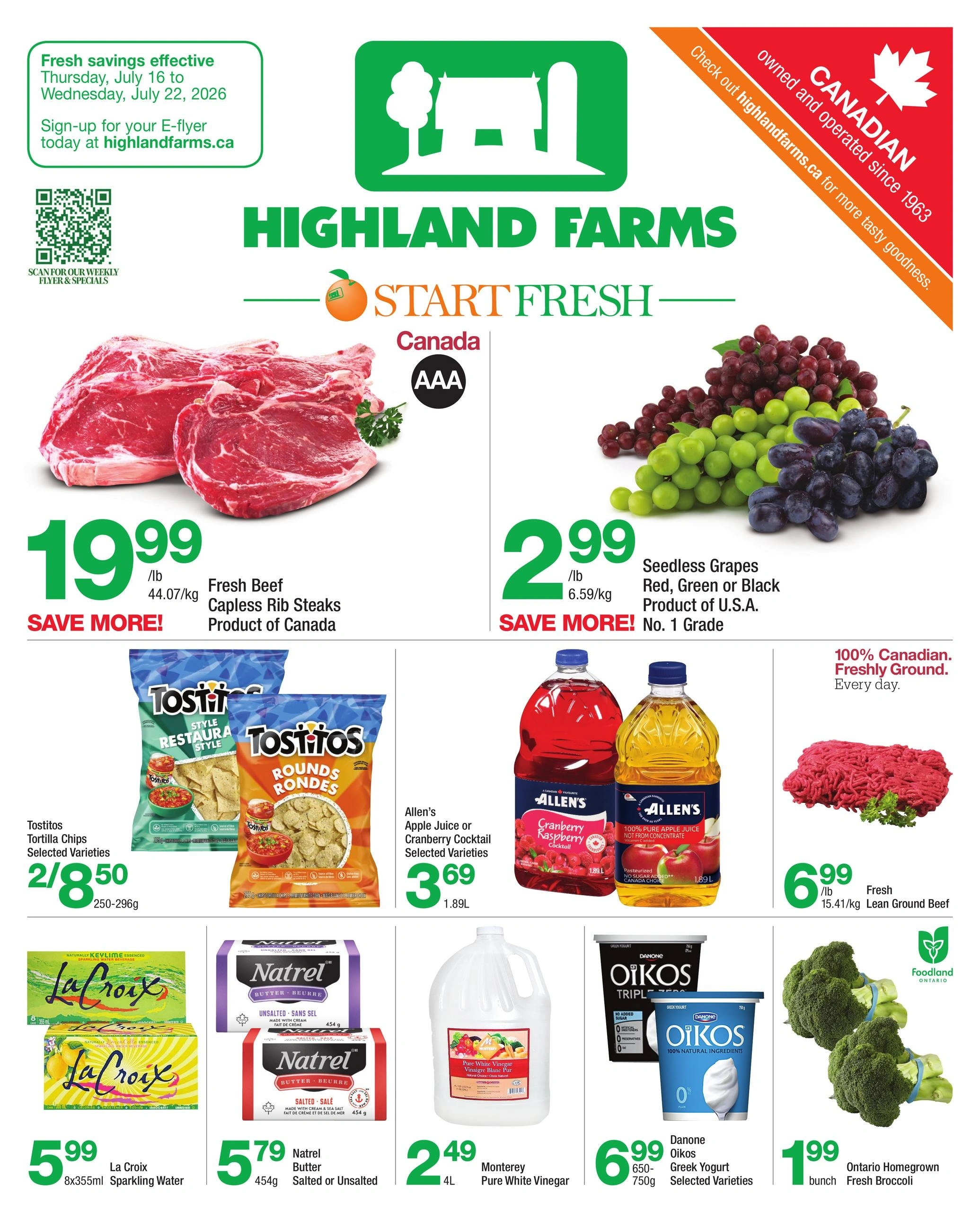 Highland Farms flyer page 1