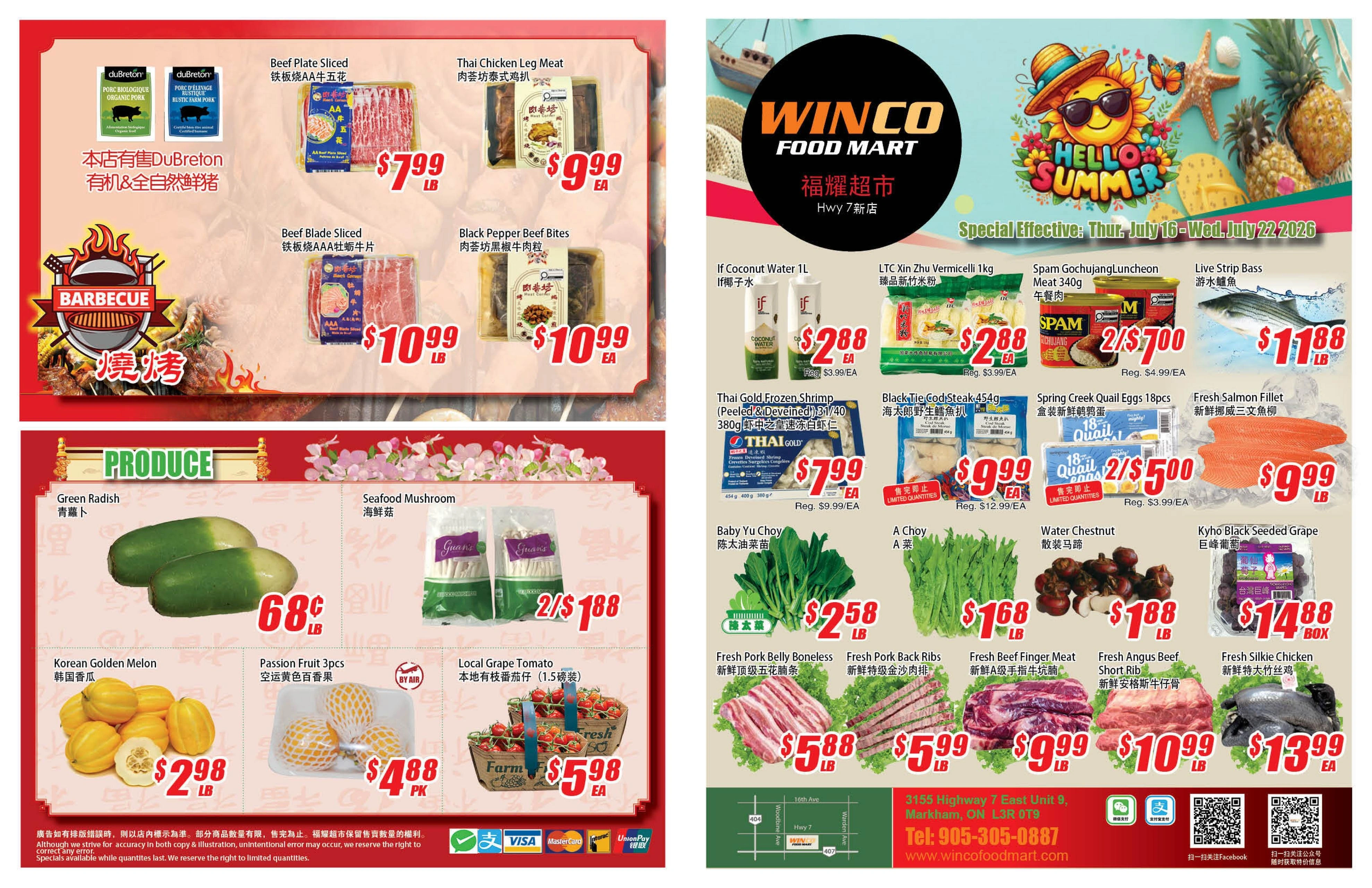 Winco Food Mart flyer page 1