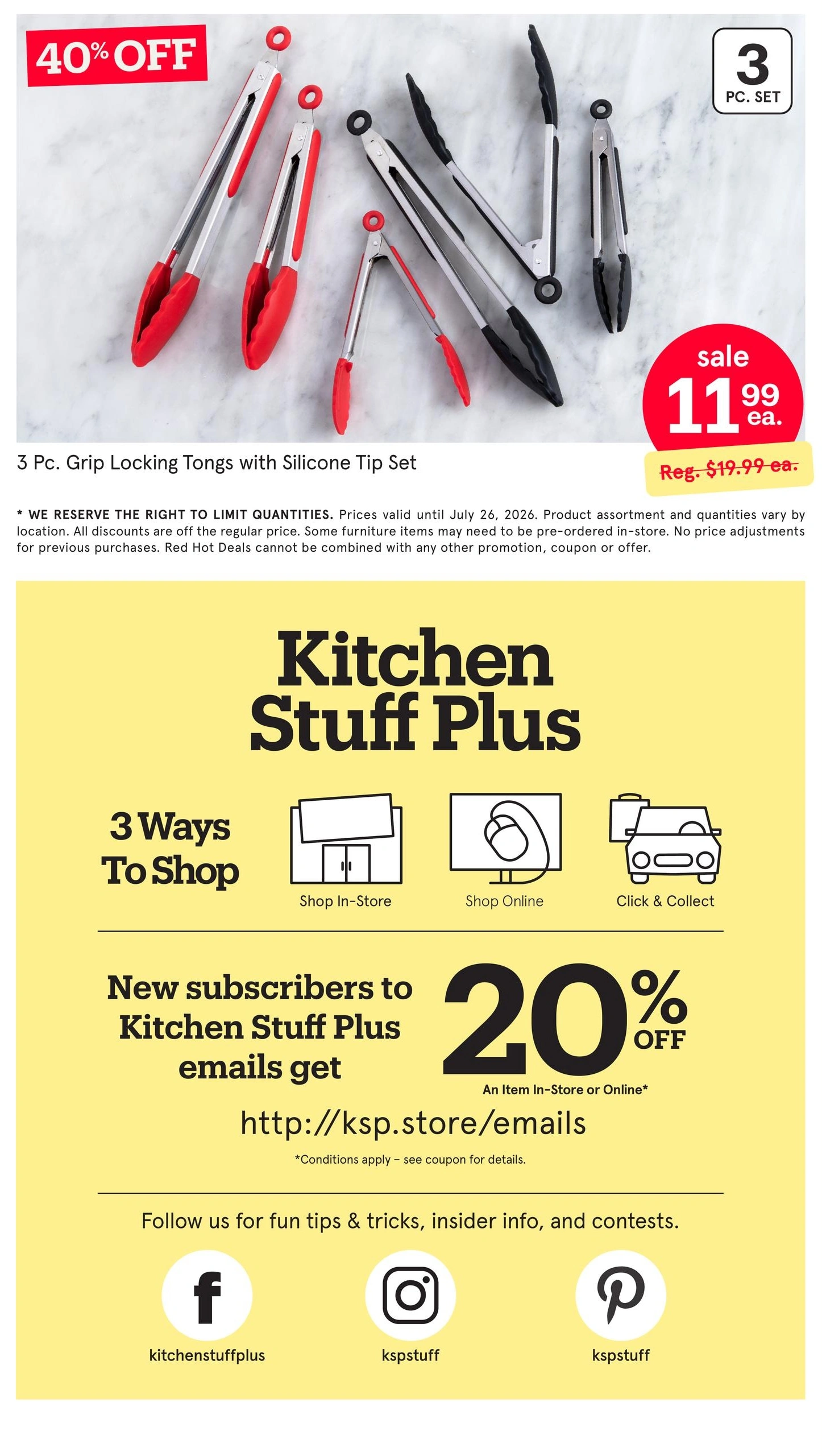 Kitchen Stuff Plus flyer page 7