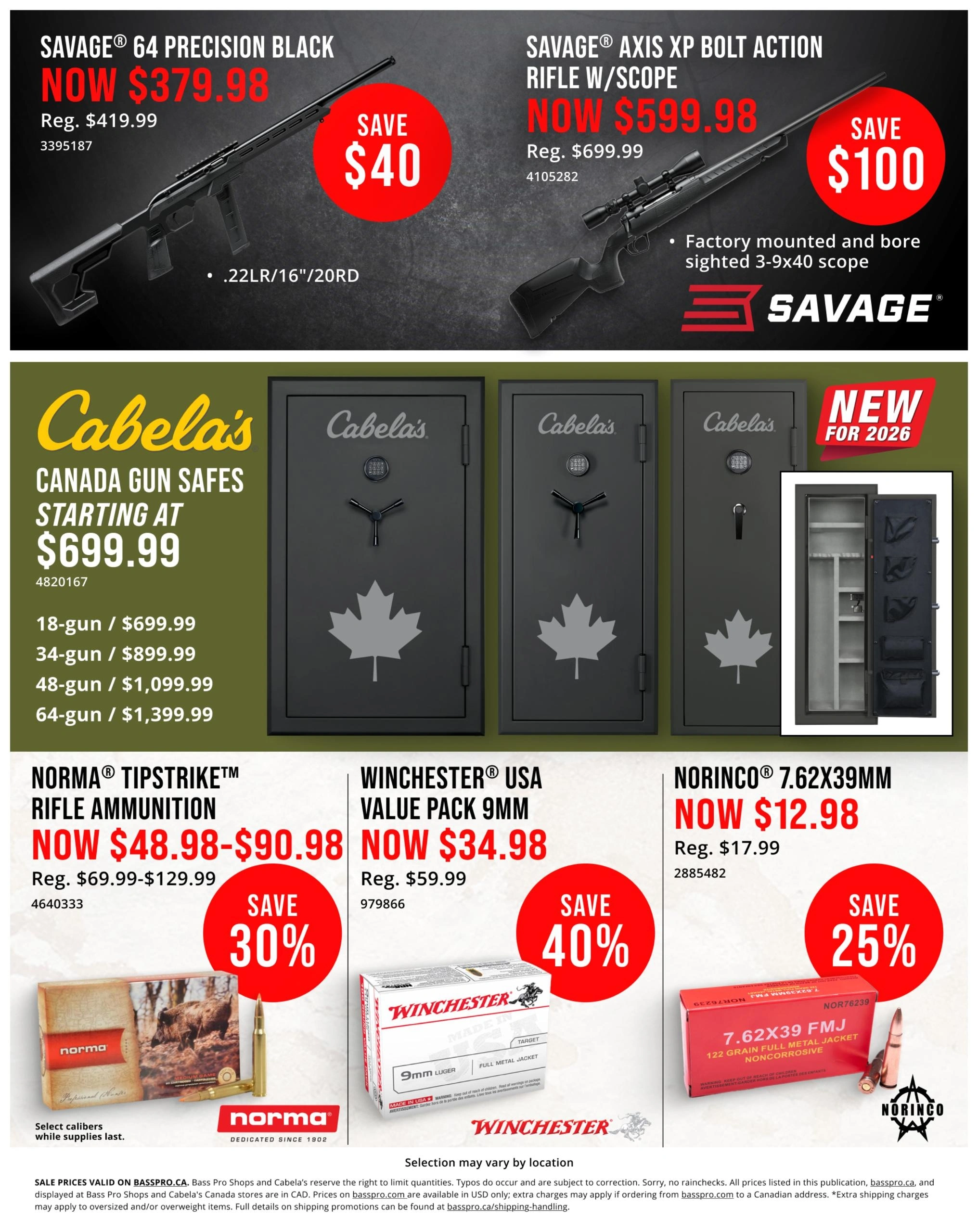 Cabela's & Bass Pro flyer page 18