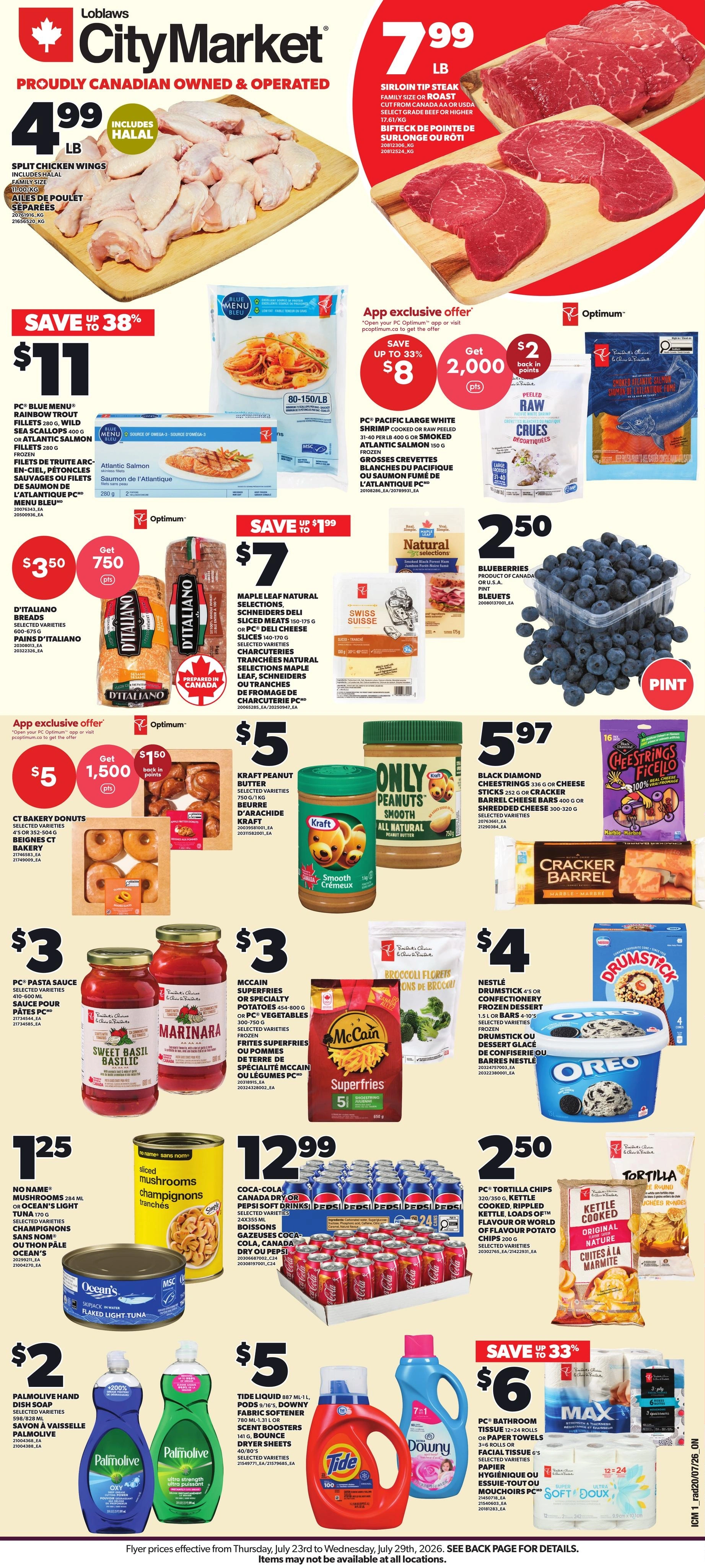 Independent City Market flyer page 1