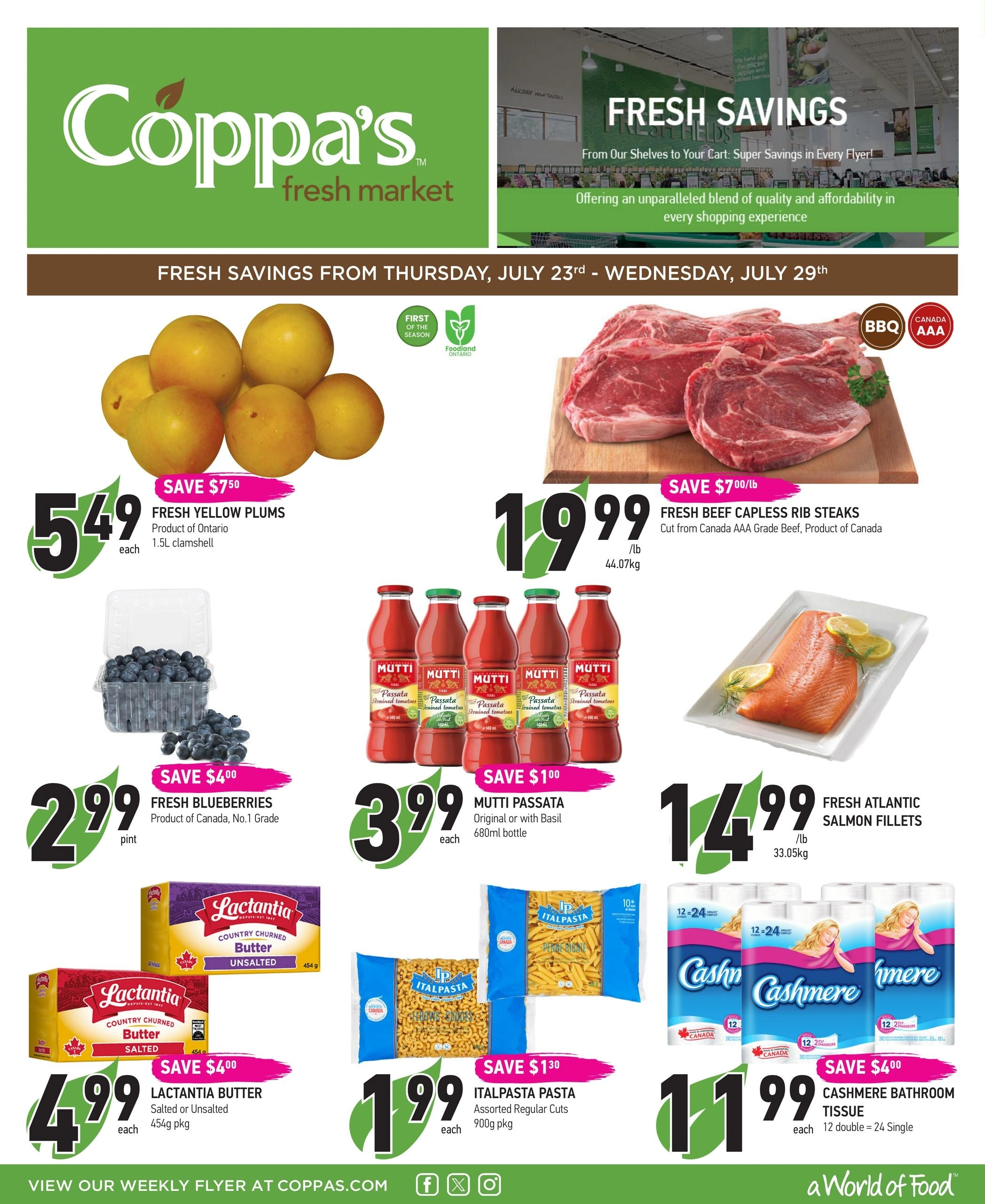 Coppa's Fresh Market flyer page 1