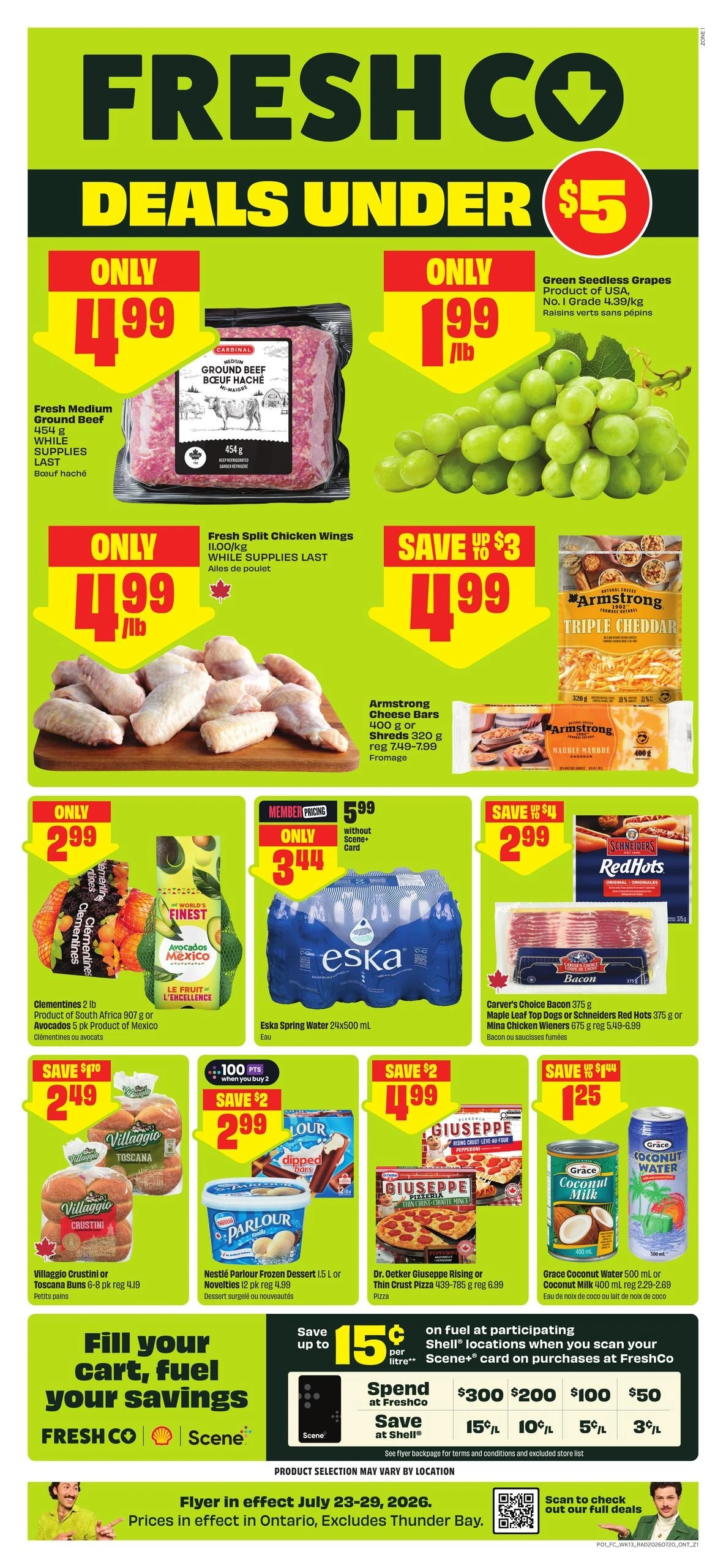 FreshCo flyer page 1