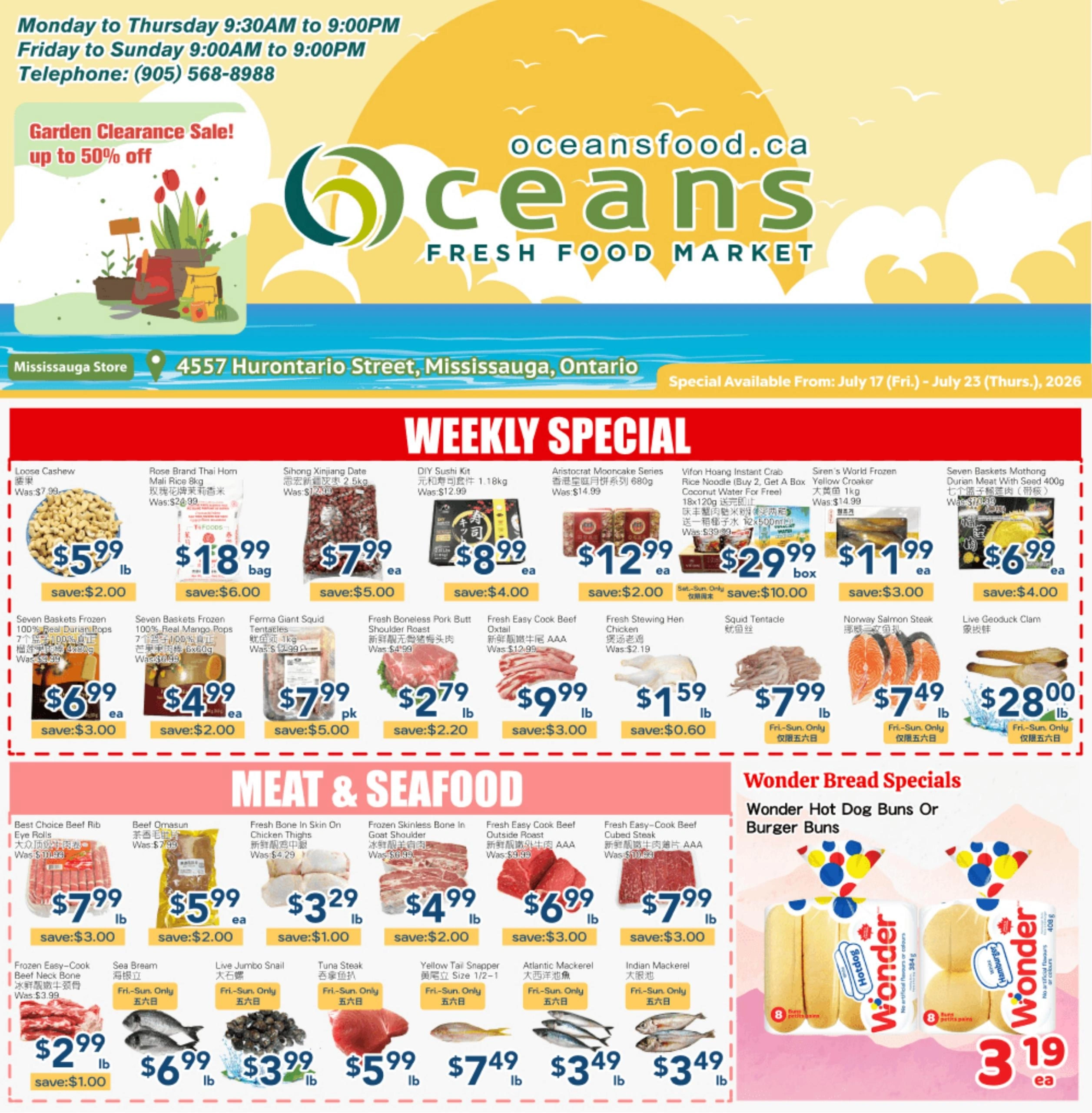 Oceans Fresh Food Market flyer page 1
