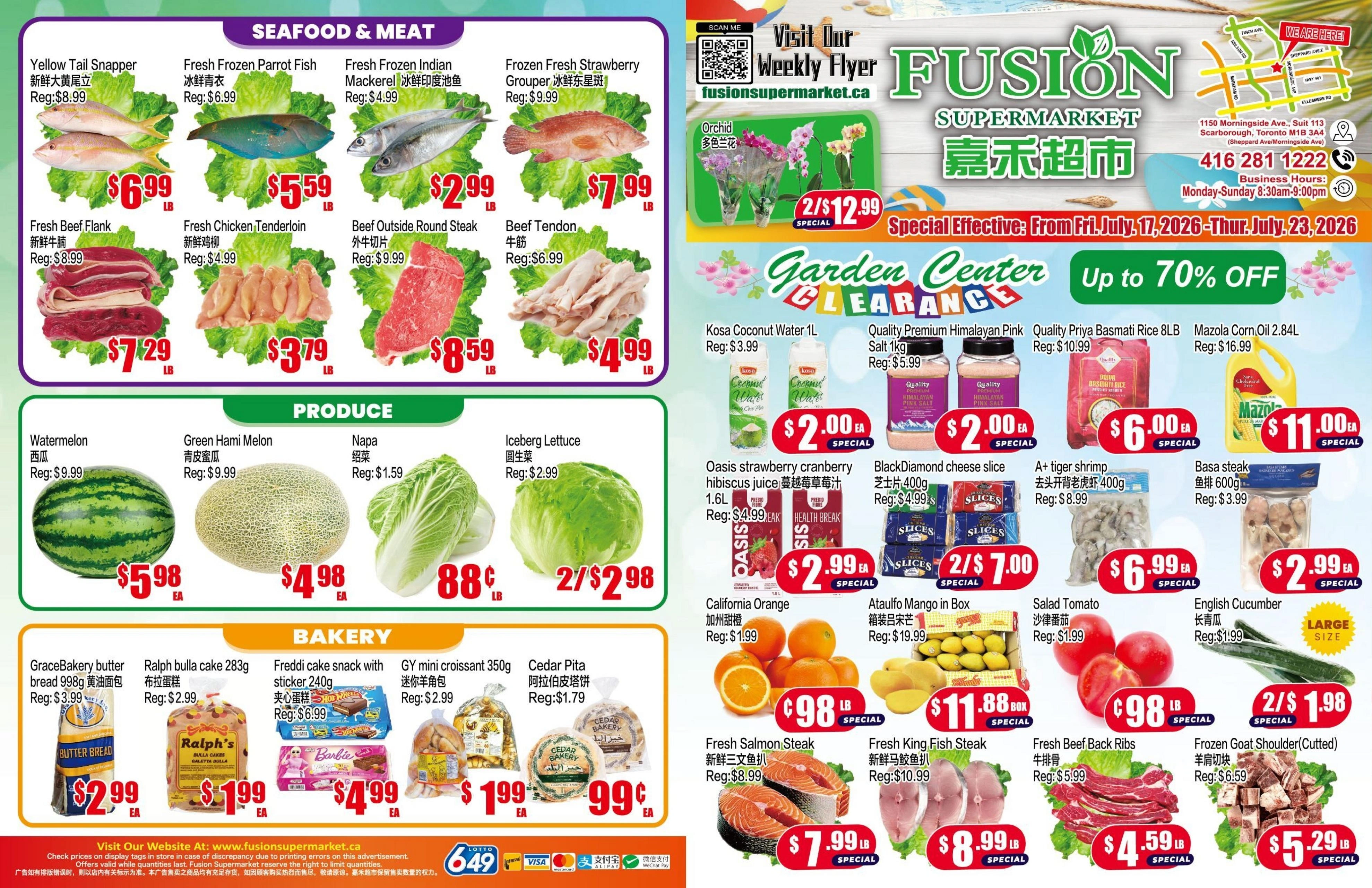 Fusion Supermarket flyer page 1