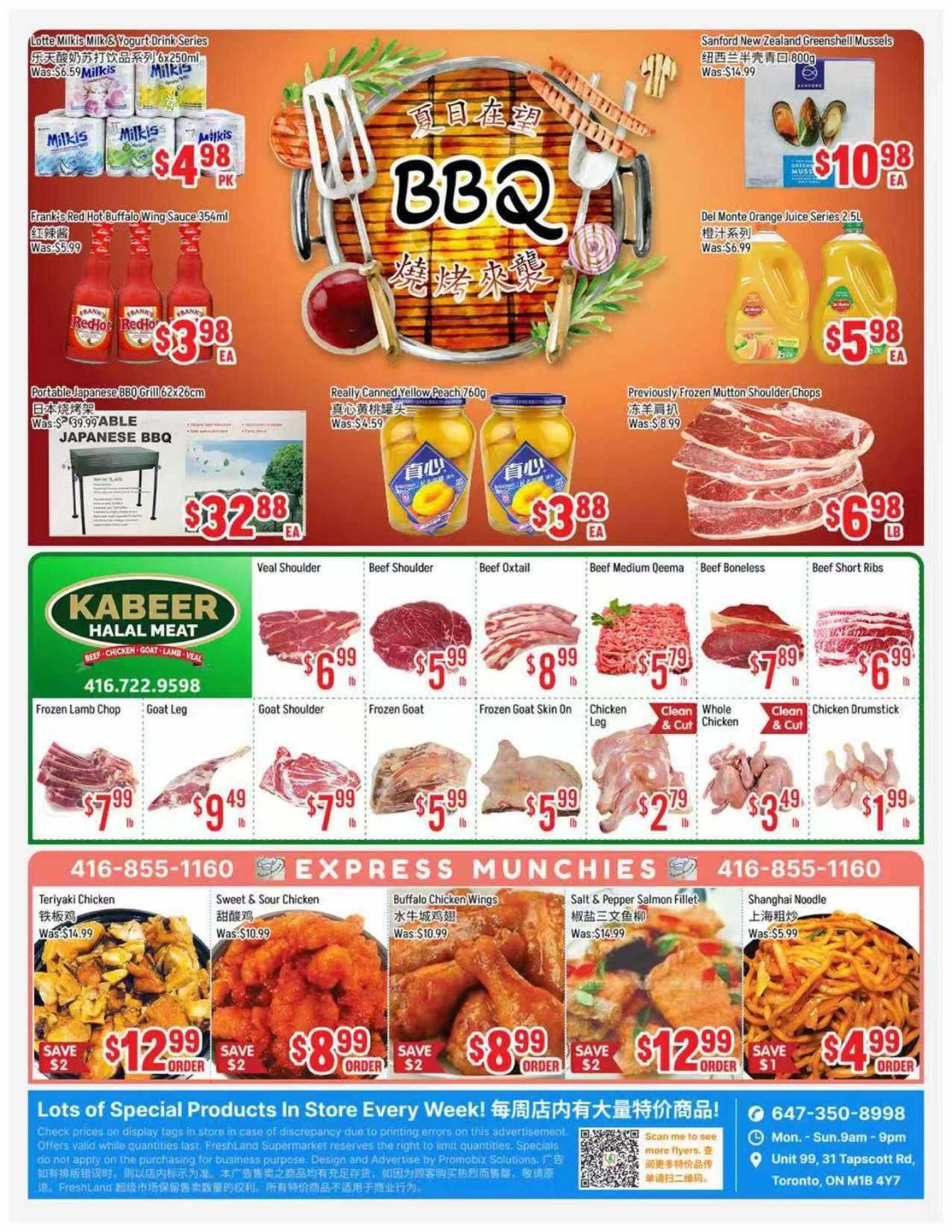 Fresh Land Supermarket flyer page 1