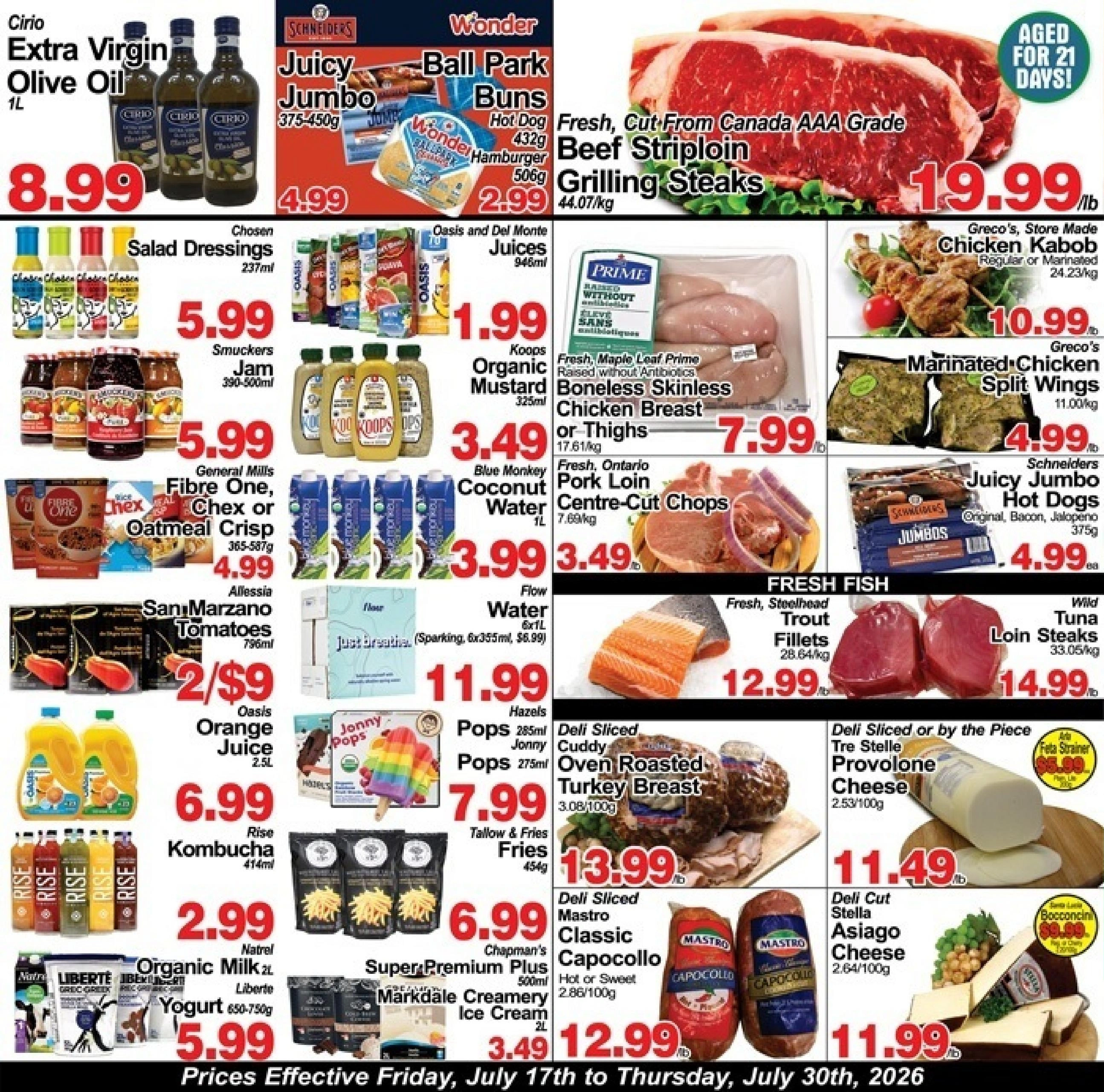 Greco's Fresh Market  flyer page 1