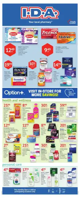 I.D.A. Prescription Centre Flyer 25 km