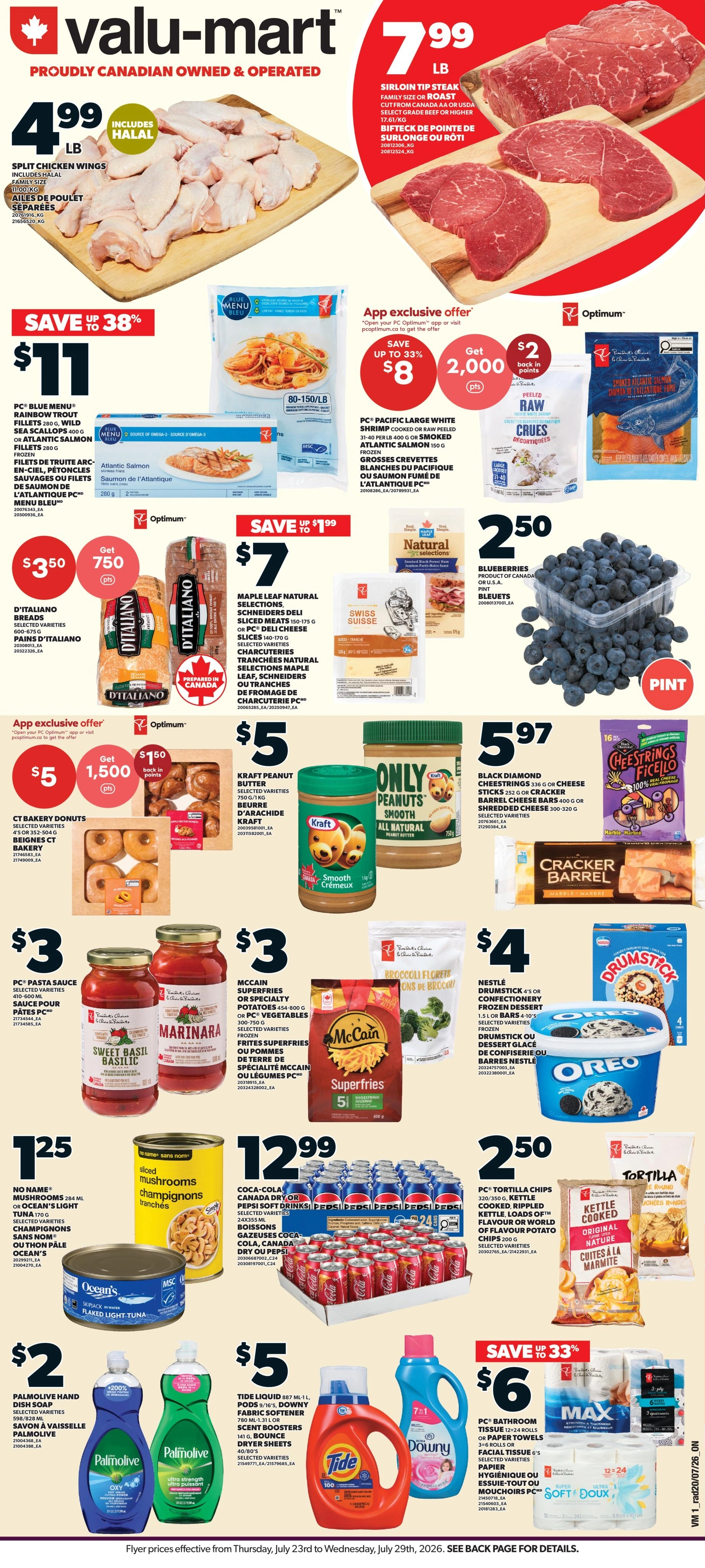 Valu-Mart flyer page 1