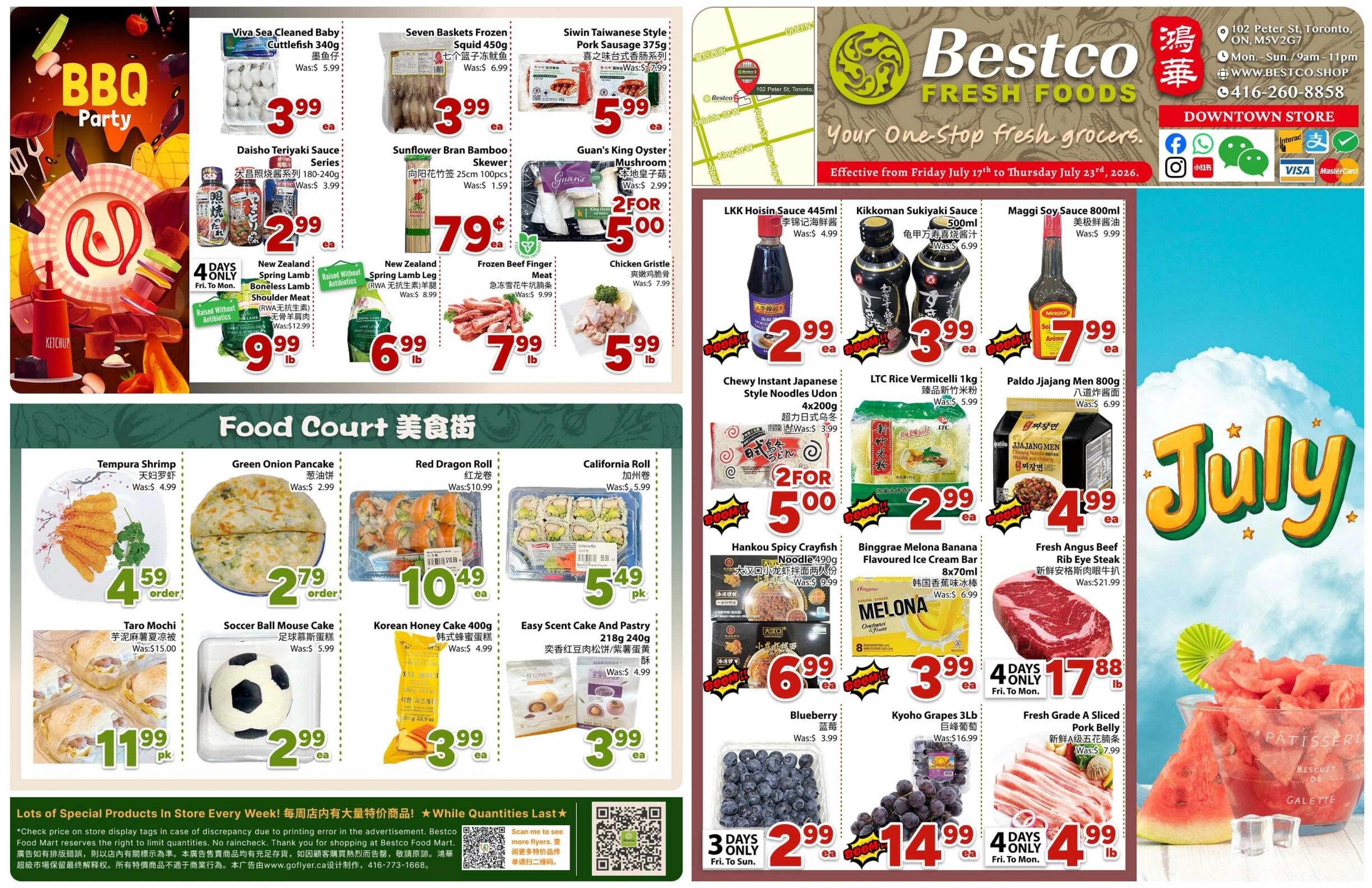 Bestco Foodmart flyer page 1