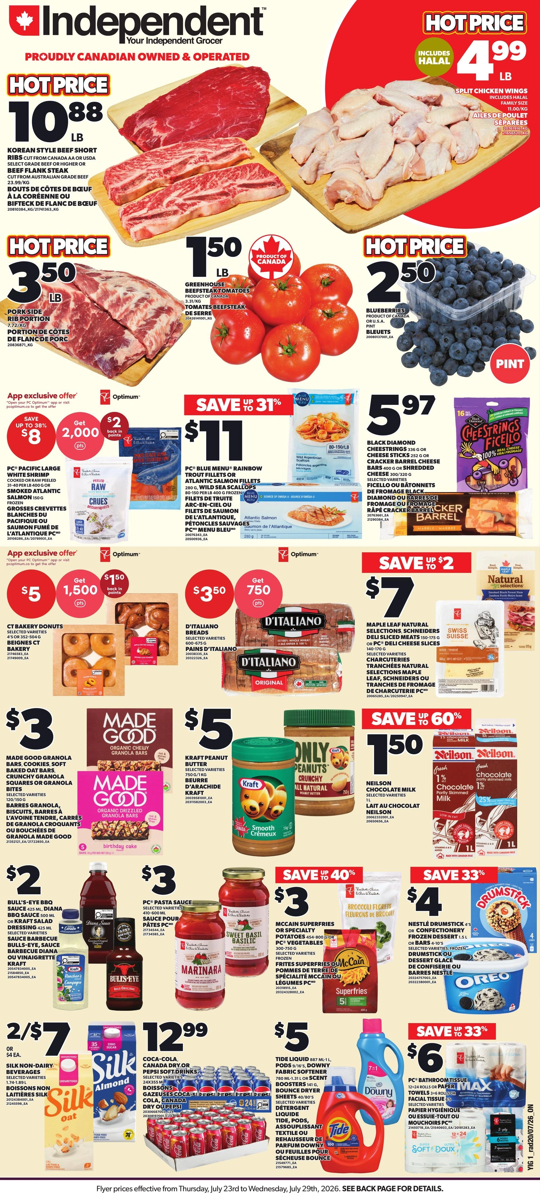 Your Independent Grocer flyer page 1