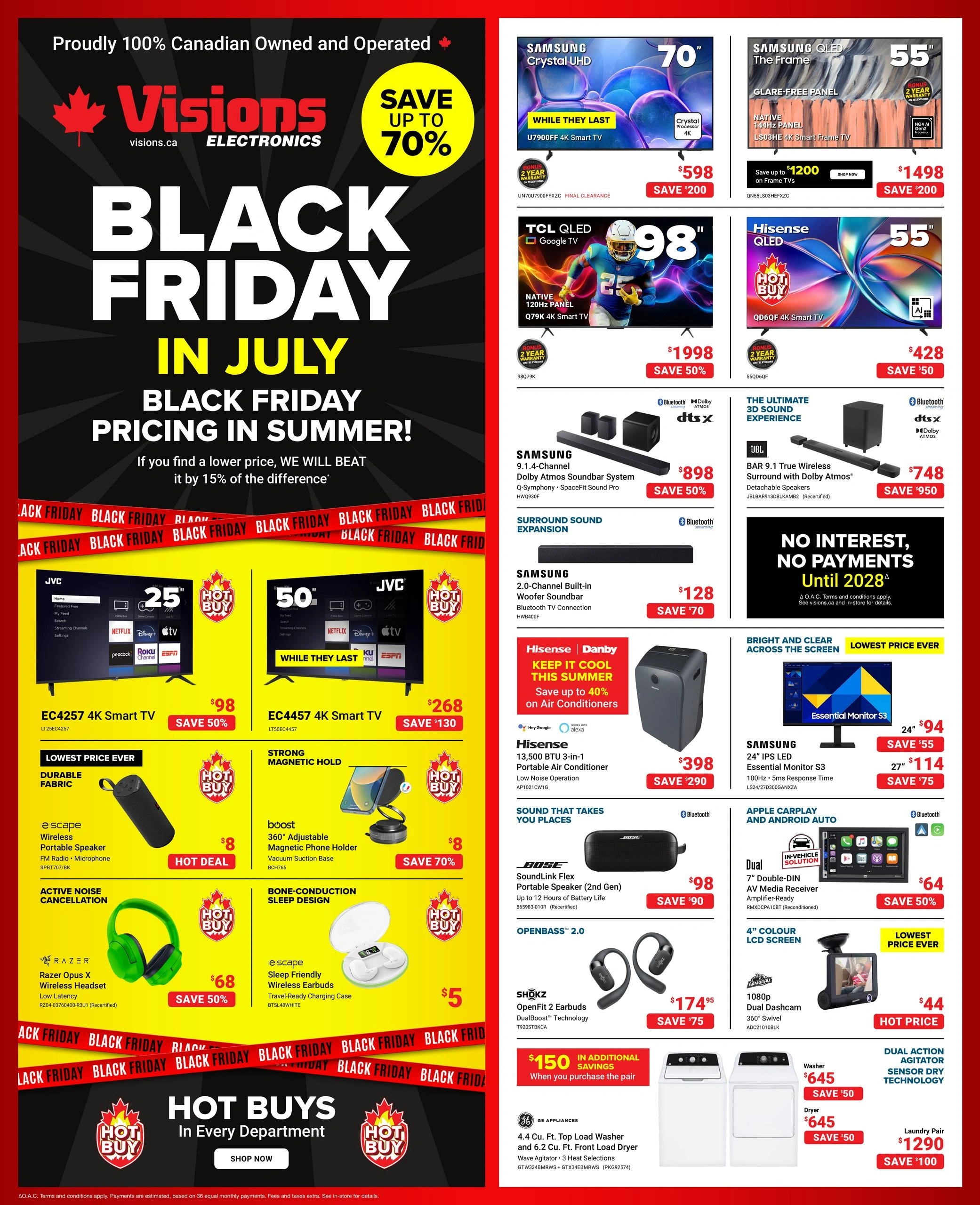 Visions Electronics flyer page 1