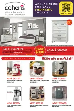 Cohen's Home Furnishings Flyer