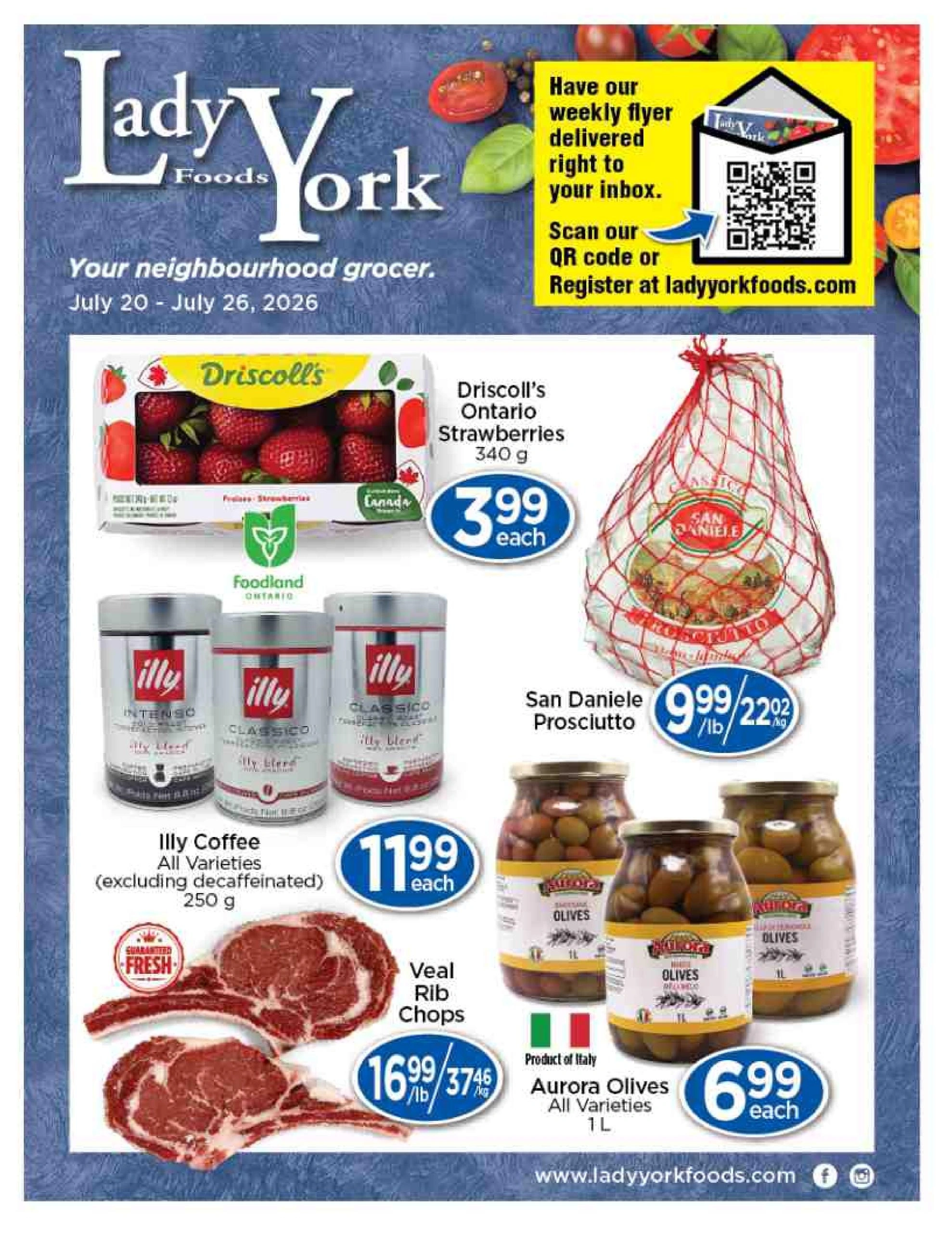 Lady York Foods flyer page 1