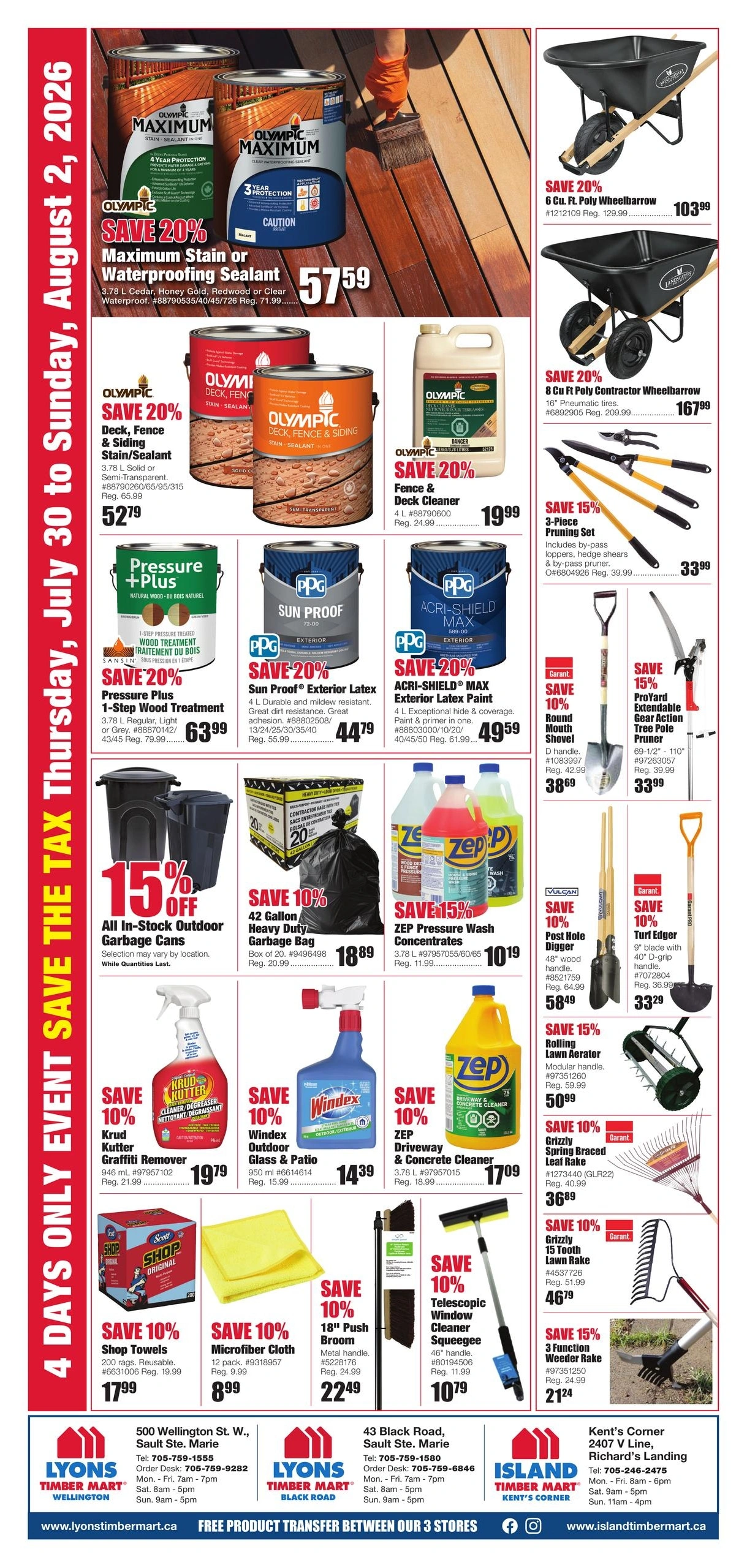 Timber Mart flyer page 6
