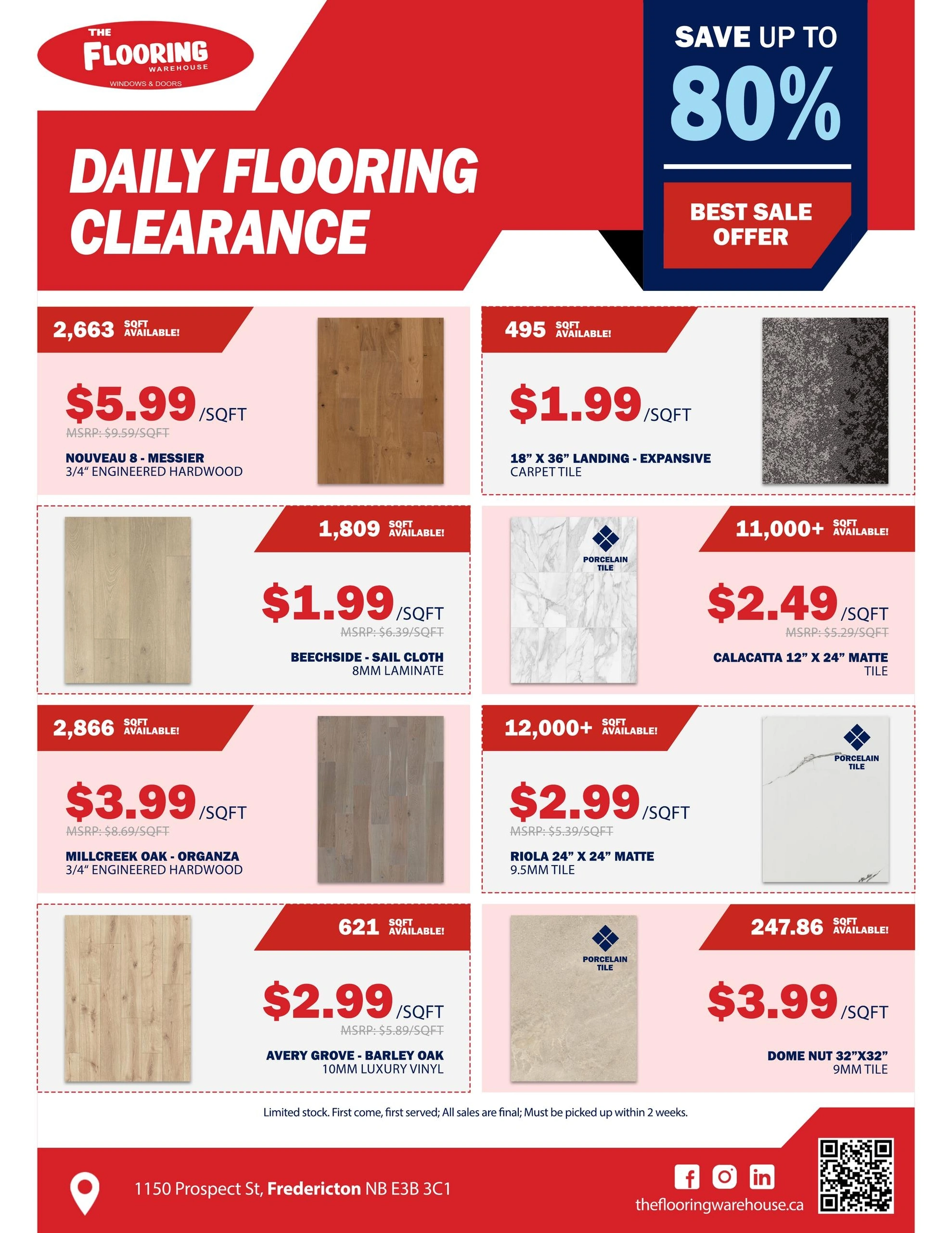 The Flooring Warehouse flyer page 2
