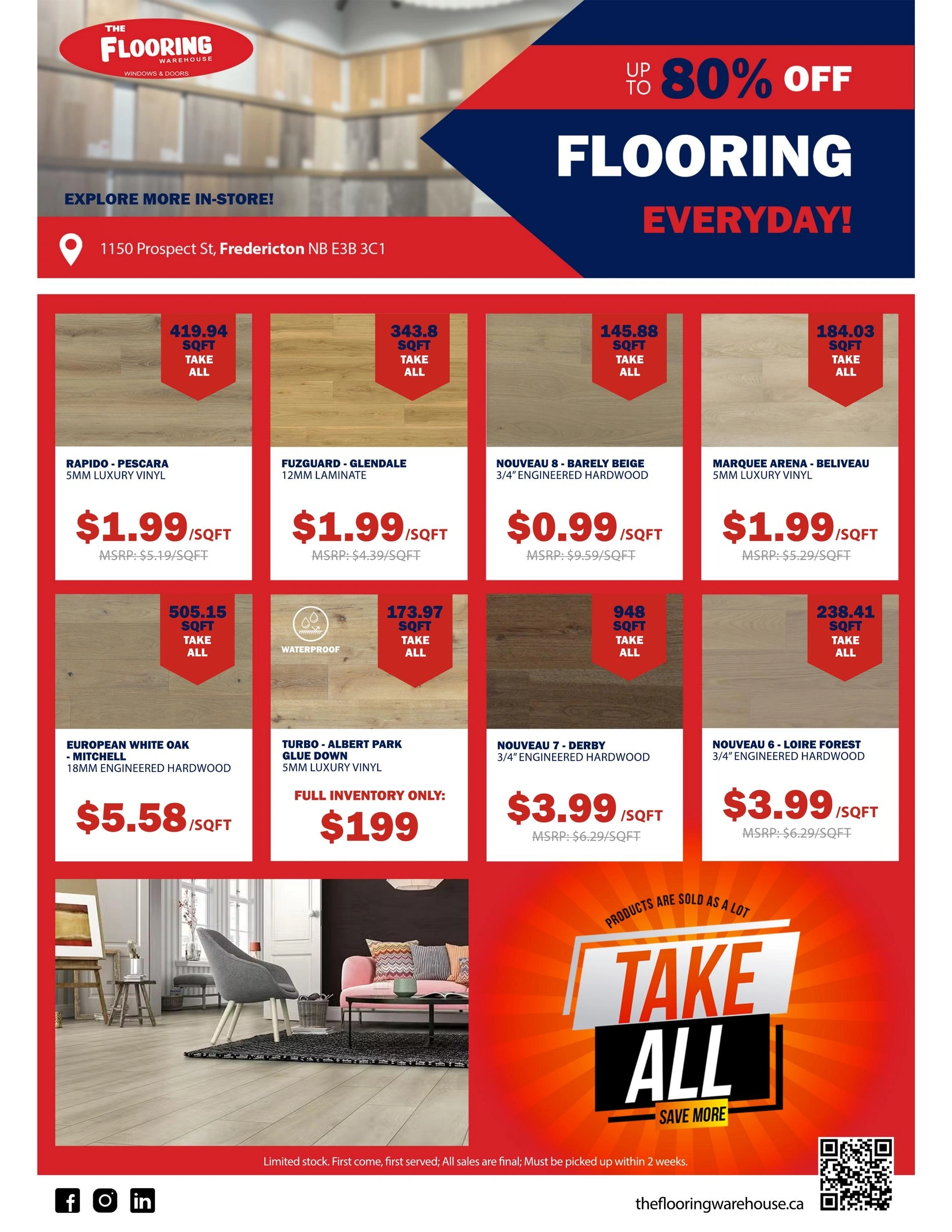 The Flooring Warehouse flyer page 3