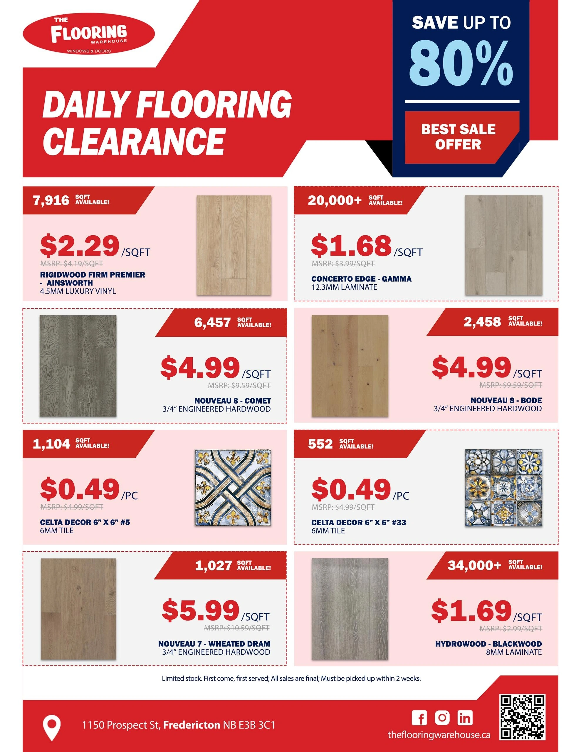 The Flooring Warehouse flyer page 4
