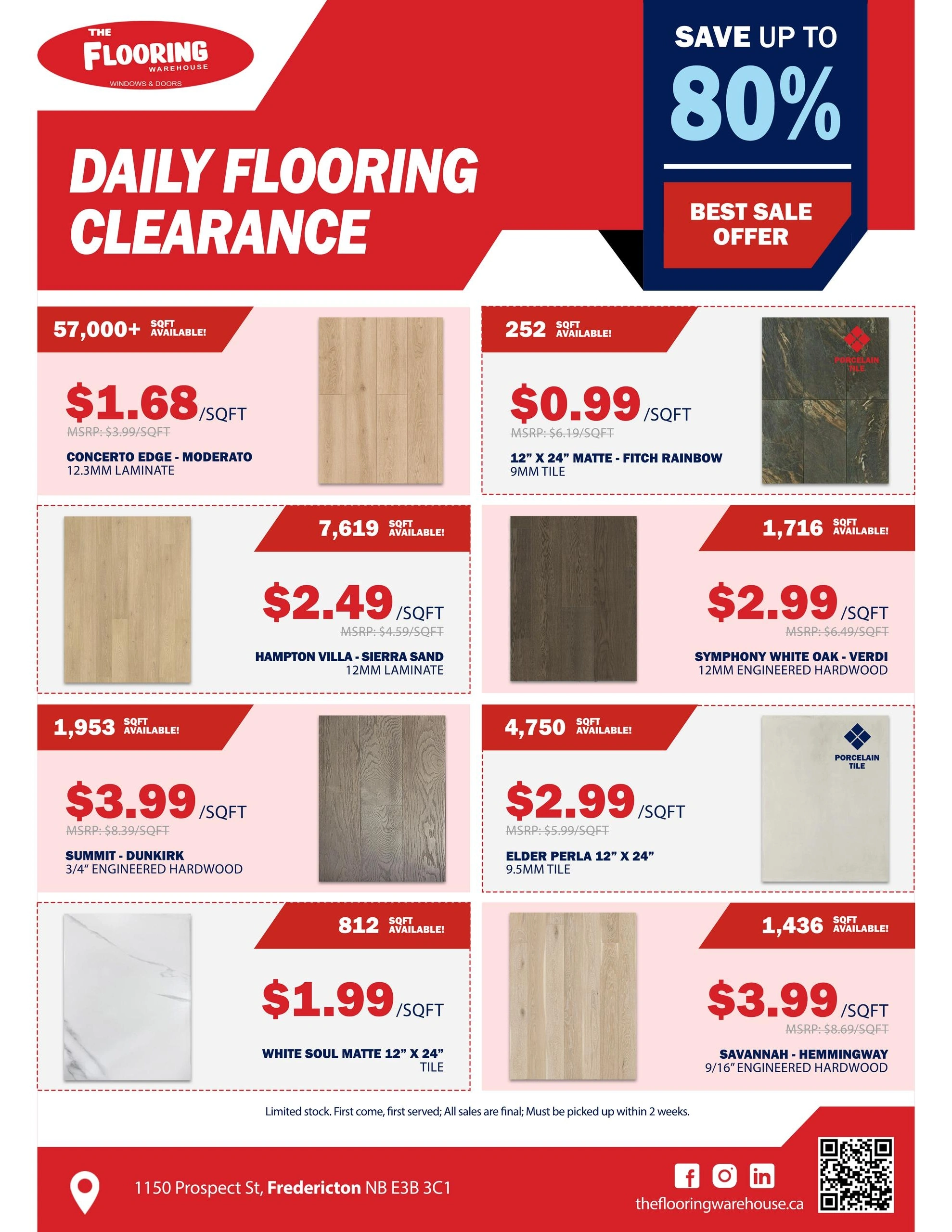 The Flooring Warehouse flyer page 6