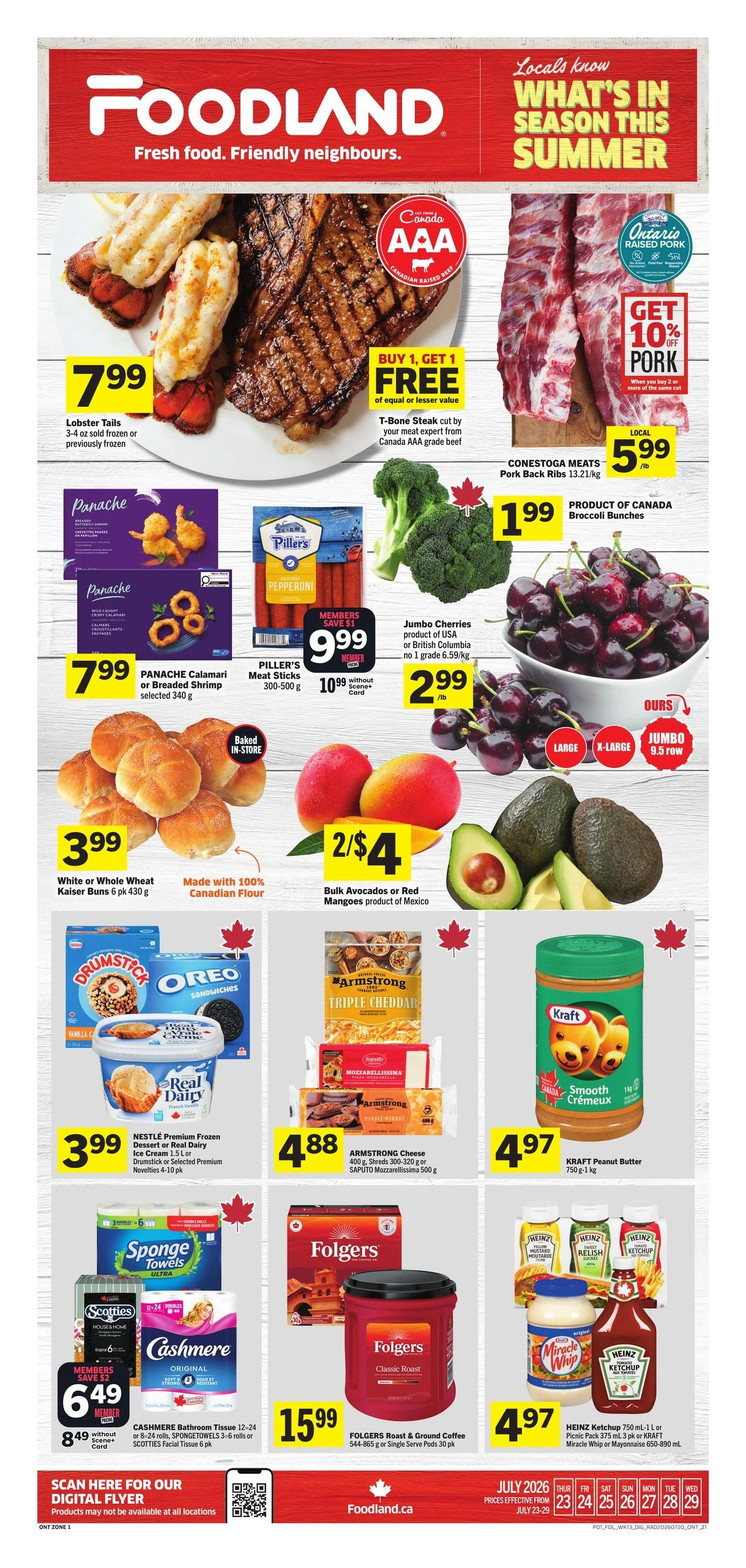 Foodland flyer page 1