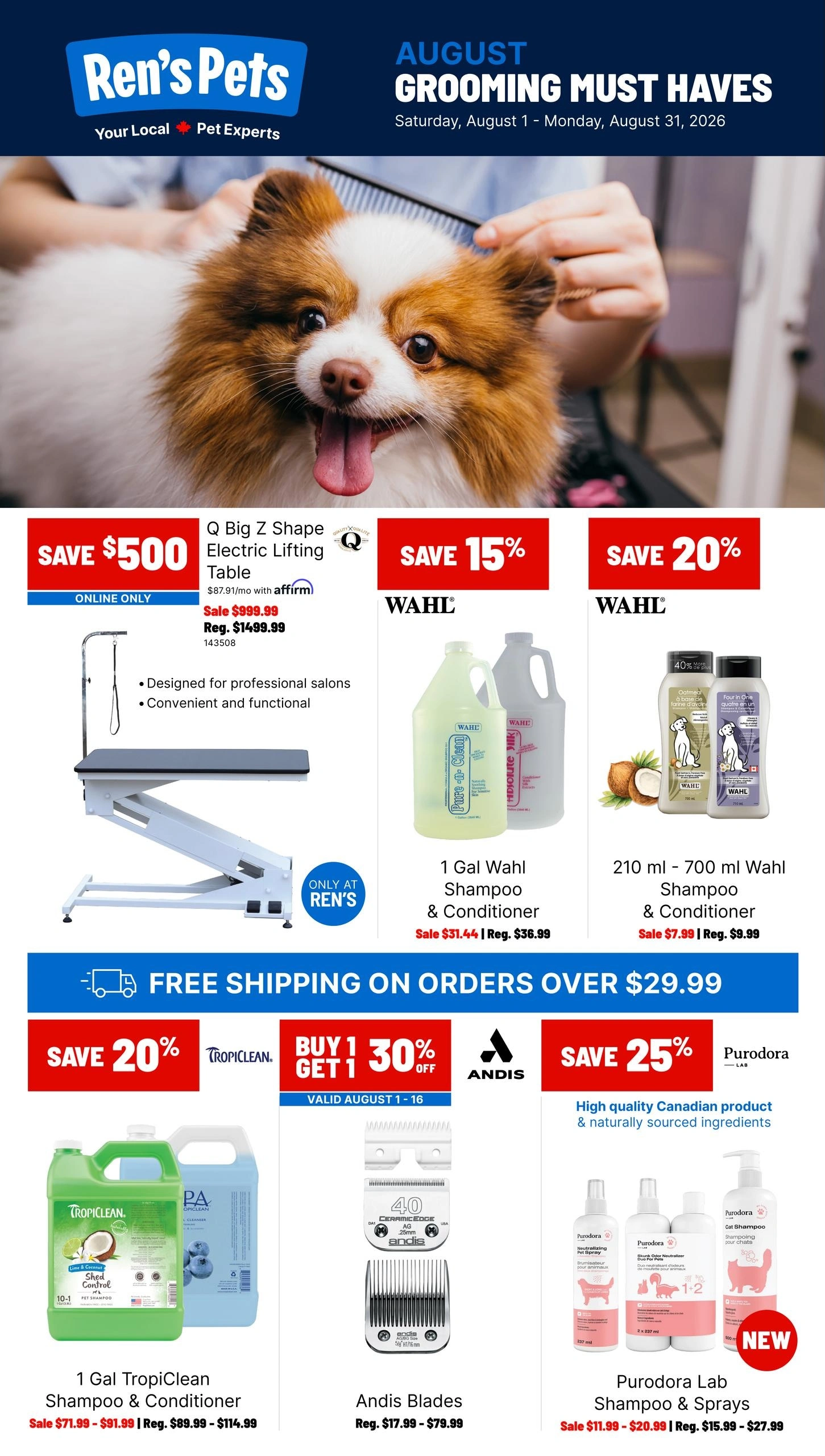 Ren's Pets flyer page 1