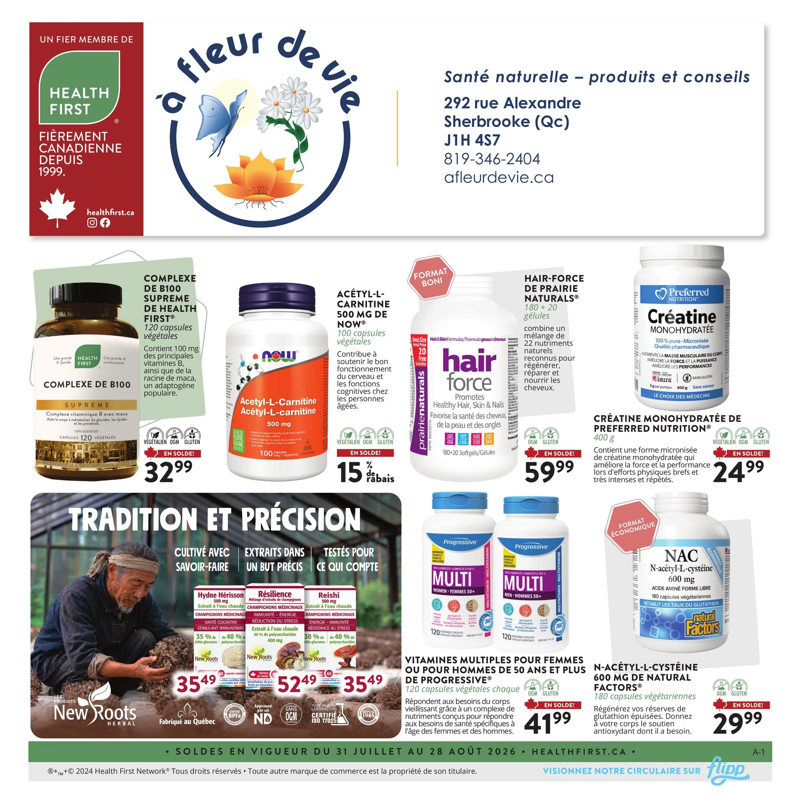 À Fleur de Vie flyer page 1