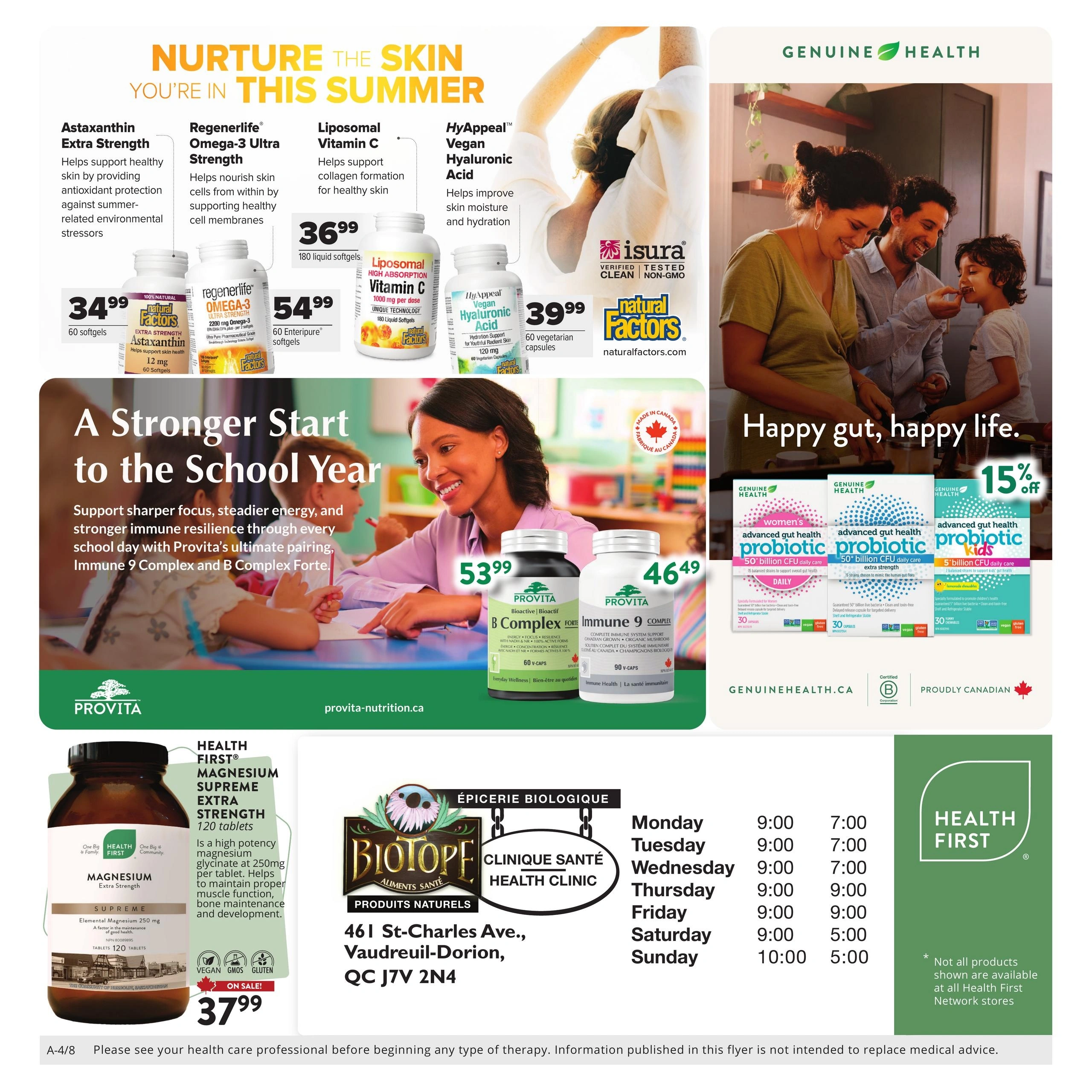 Biotope Aliments Santé flyer page 4