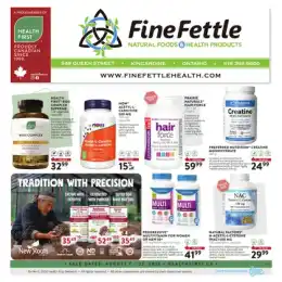 Fine Fettle Natural Foods flyer
