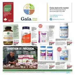 Gaïa Épicerie Santé flyer