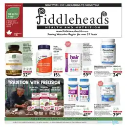 Fiddleheads Health & Nutrition flyer