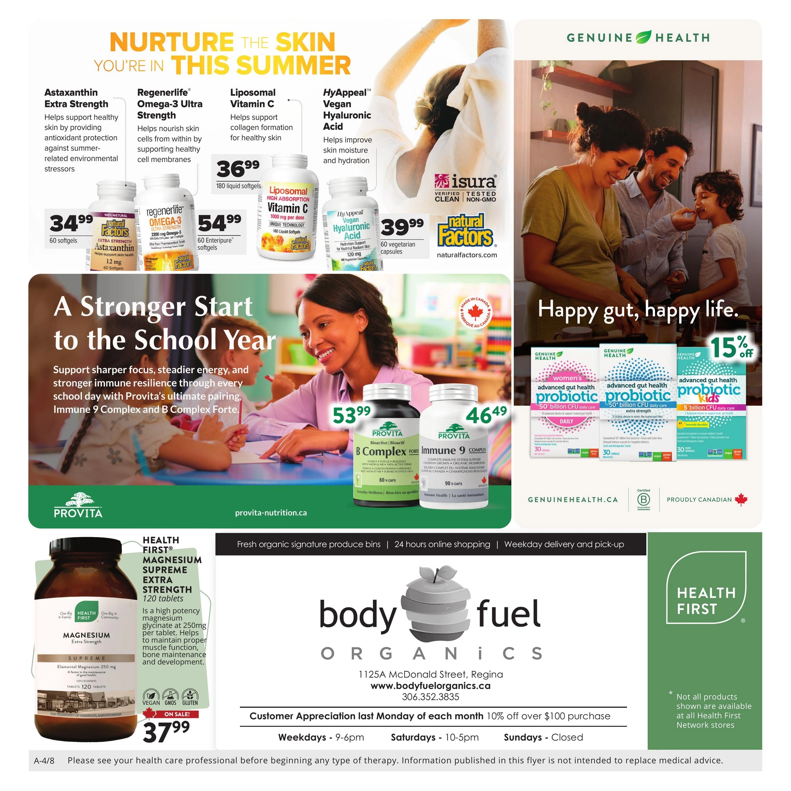 Body Fuel Organics flyer page 4