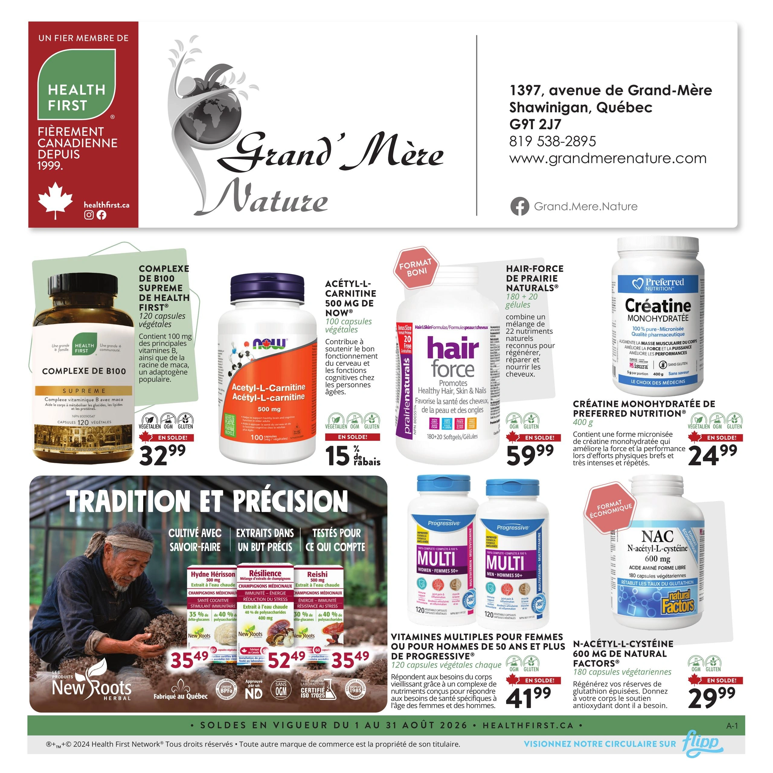 Grand’Mère Nature flyer page 1
