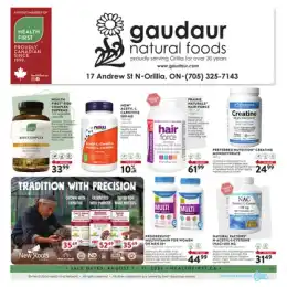 Gaudaur Natural Foods flyer
