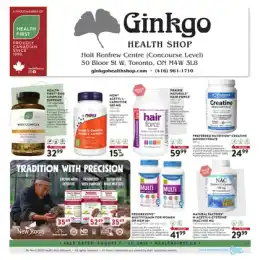 Ginkgo Health Shop flyer