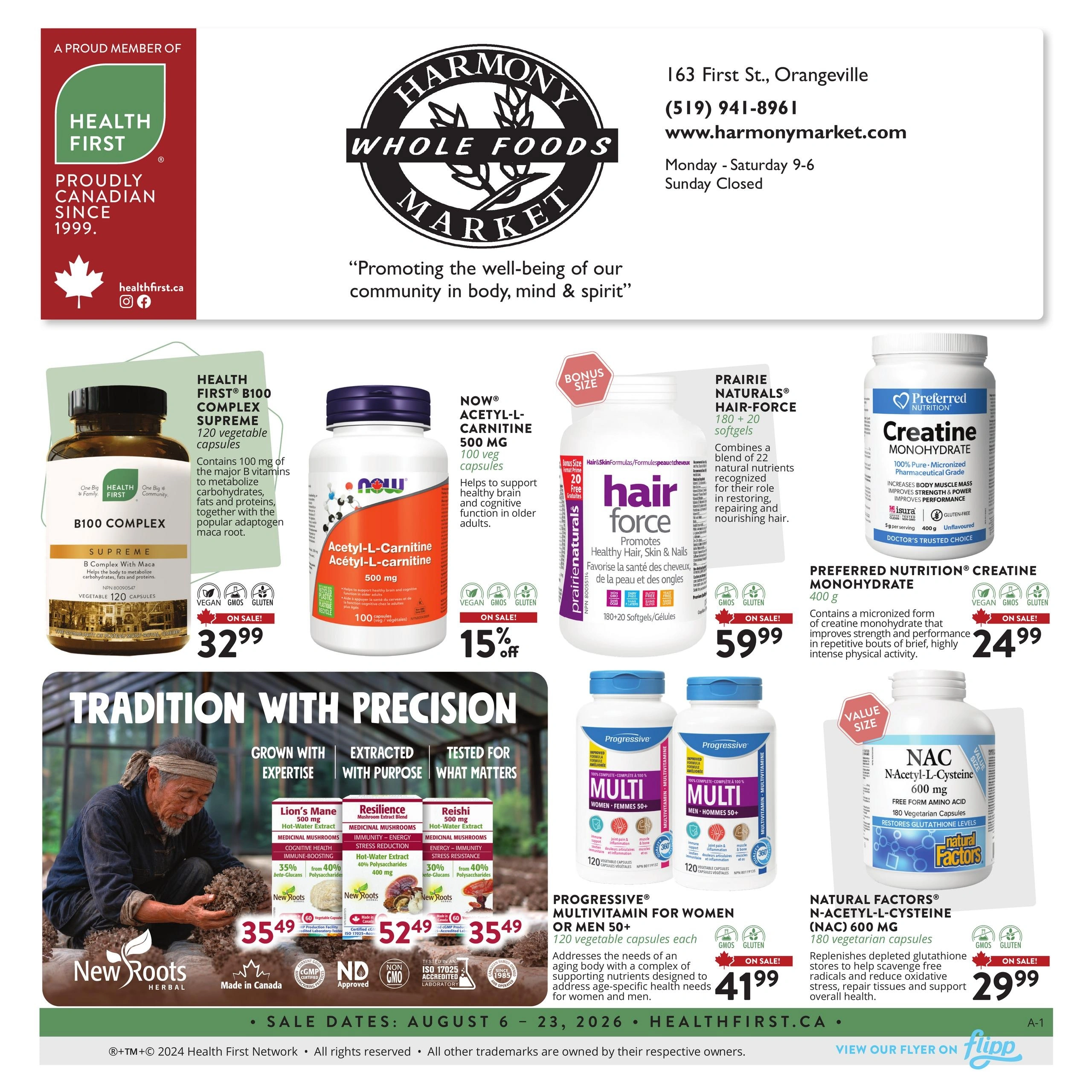 Harmony Whole Foods Market flyer page 1