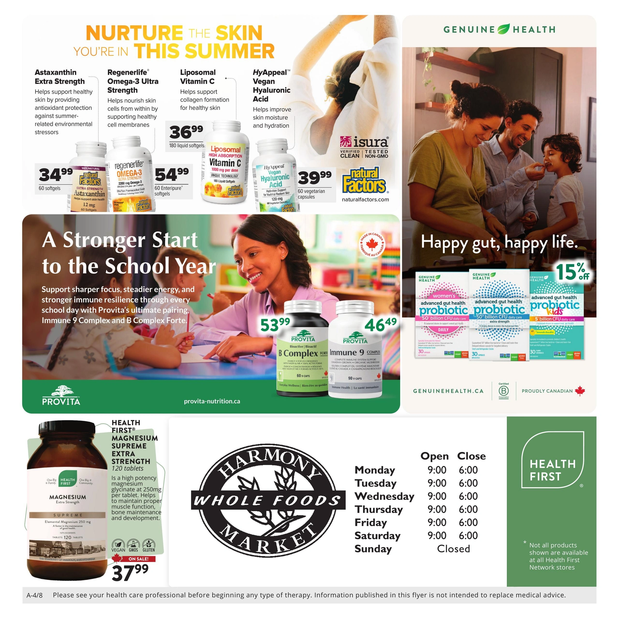 Harmony Whole Foods Market flyer page 4