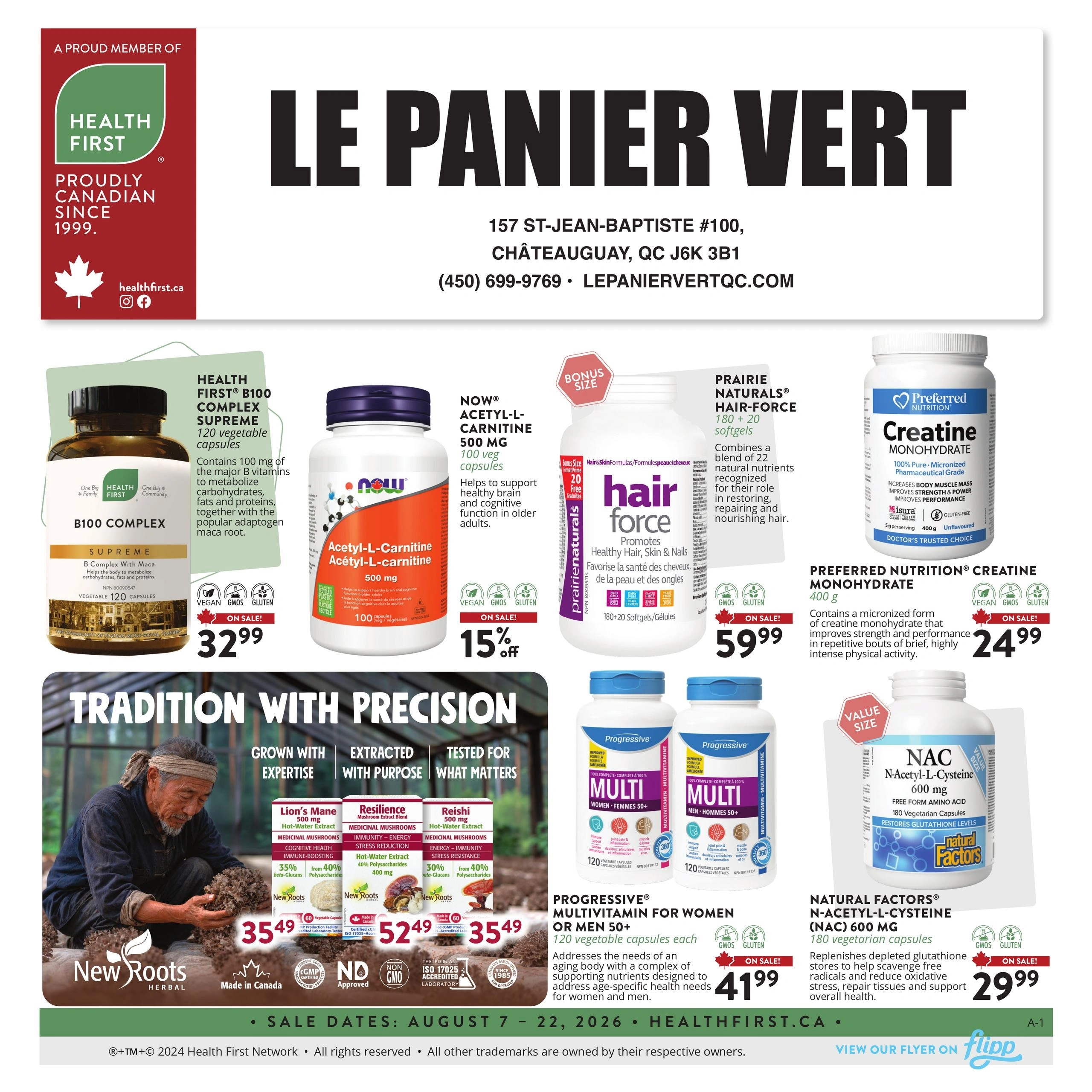Le Panier Vert flyer page 1